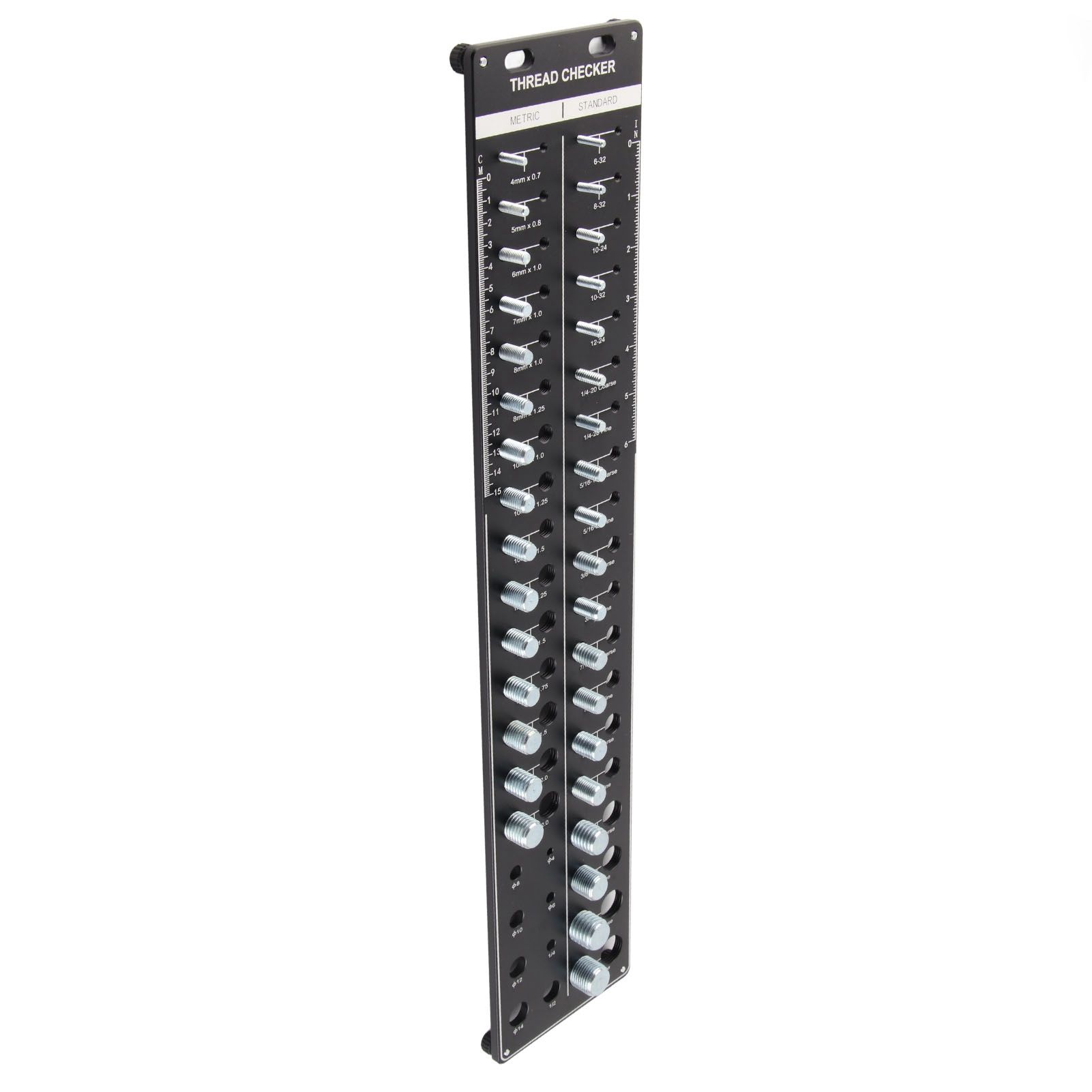 Bolt and Nut Identifier Gauge 10B21 Carbon Steel High Accuracy Nut and Bolt Thread Checker for Detecting Fixed Bolts Black 51x10cm - Image 6