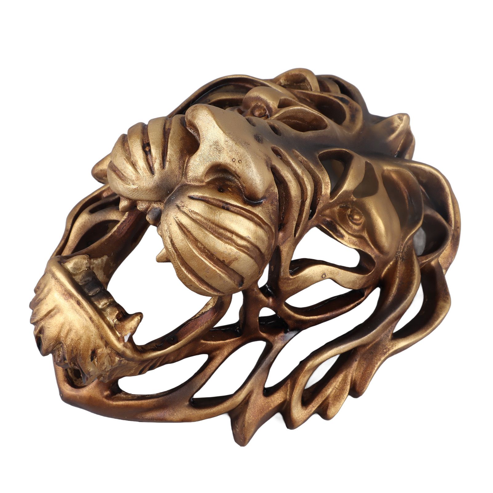 Lion Head Art Wall Decor Resin Vivid Lion Head Wall Mounted Art Sculpture for Living Room - Image 5