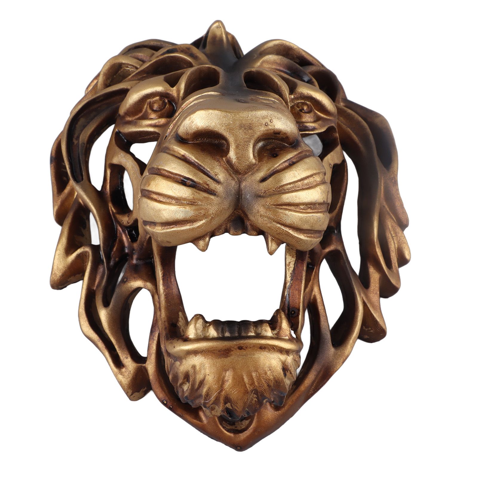 Lion Head Art Wall Decor Resin Vivid Lion Head Wall Mounted Art Sculpture for Living Room - Image 6