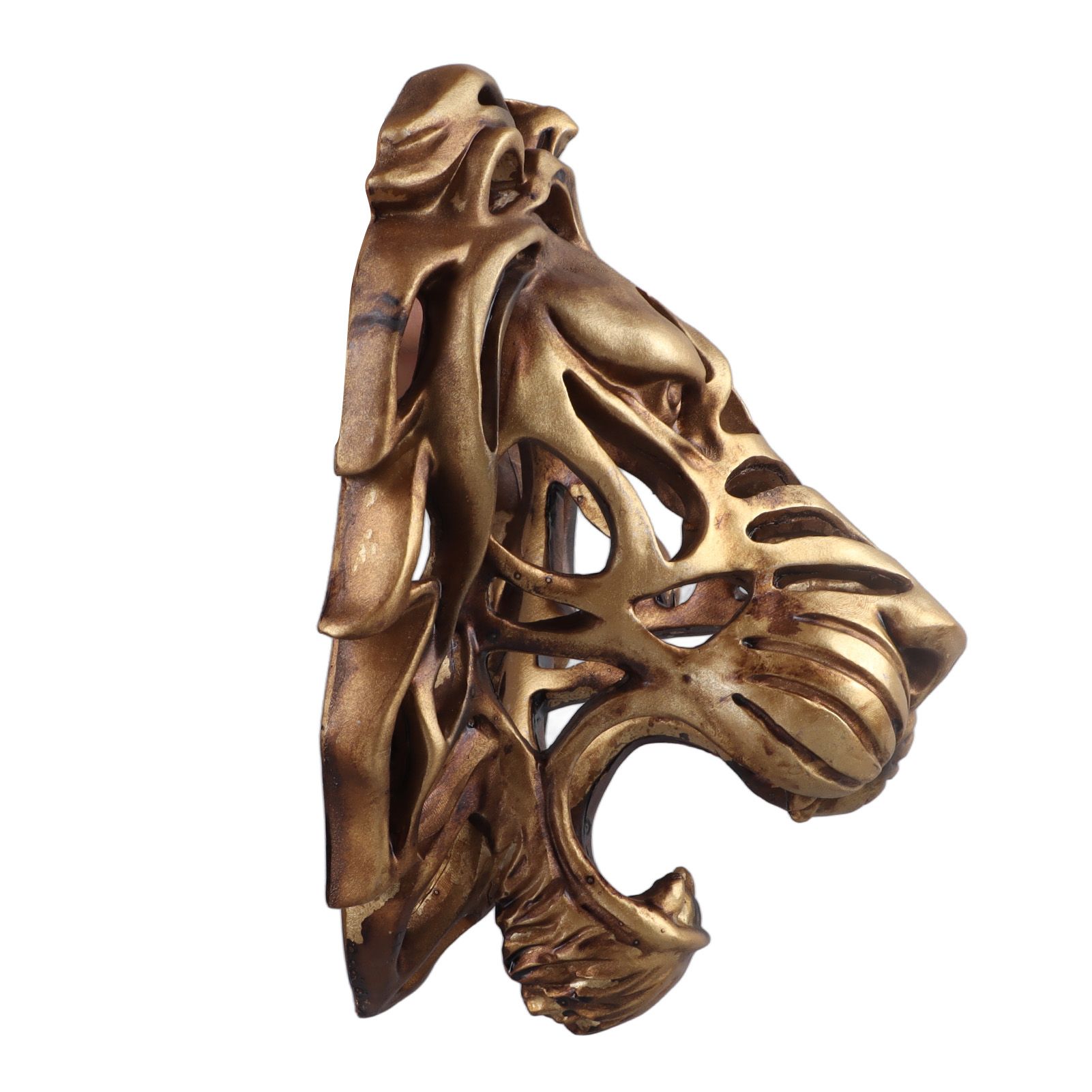 Lion Head Art Wall Decor Resin Vivid Lion Head Wall Mounted Art Sculpture for Living Room - Image 7