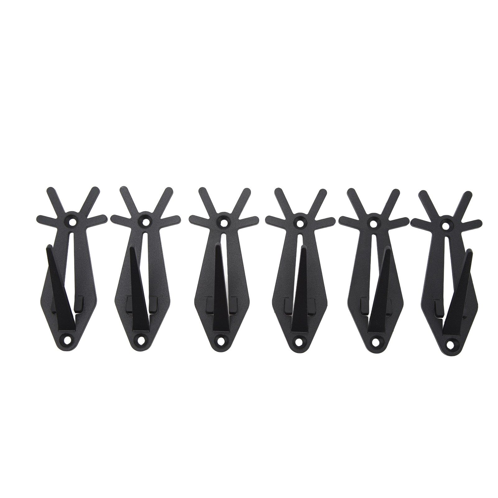 6pcs European Mount Skull Hanger Antler Style Skull Wall Mount Bracket Hangers Deer Hanger with Simple Easy Installation Kits - Image 2