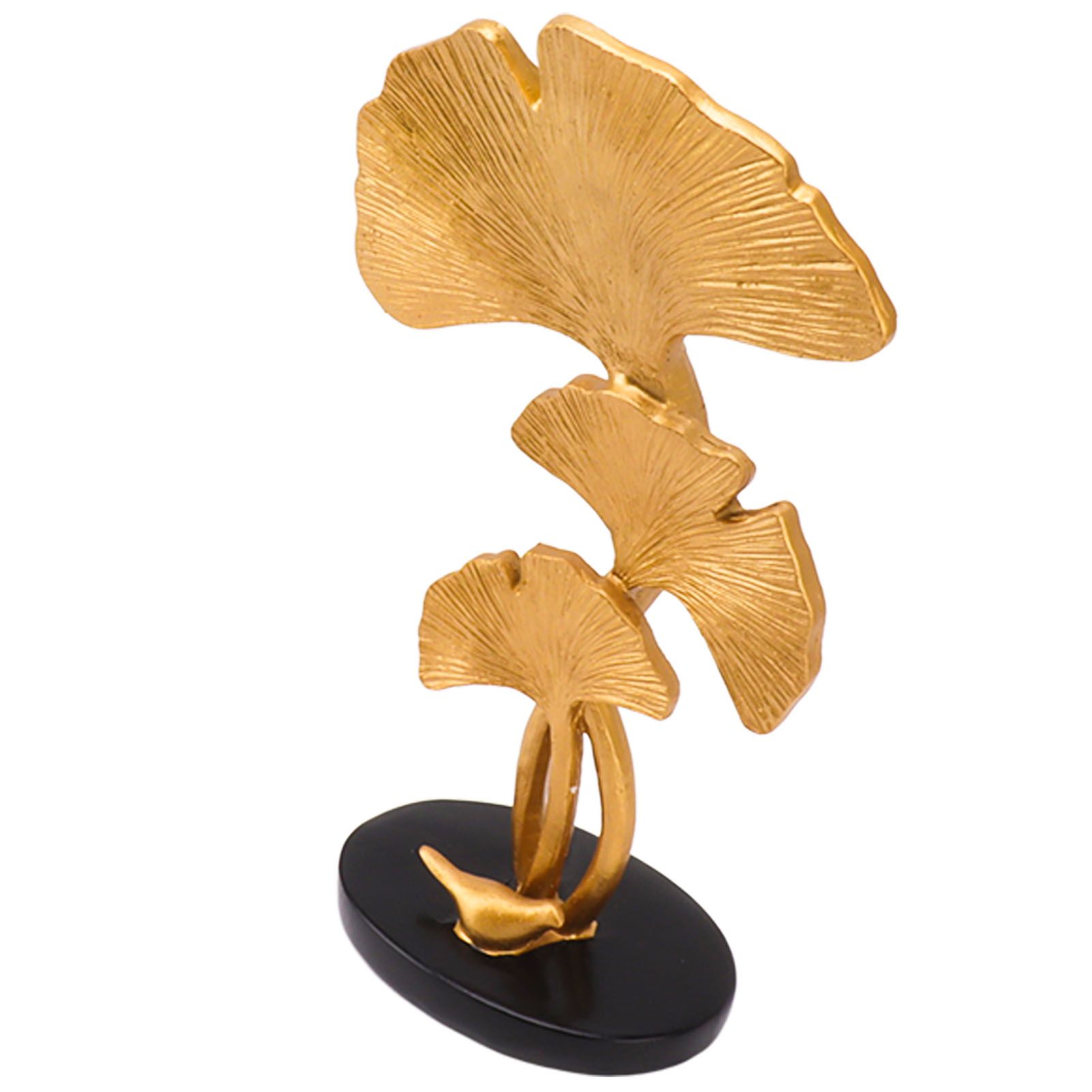 Leaf Decoration Resin Anti Slip Anti Fade Modern Desktop Leaves Ornament Model for Living Room Hallway Gold - Image 6
