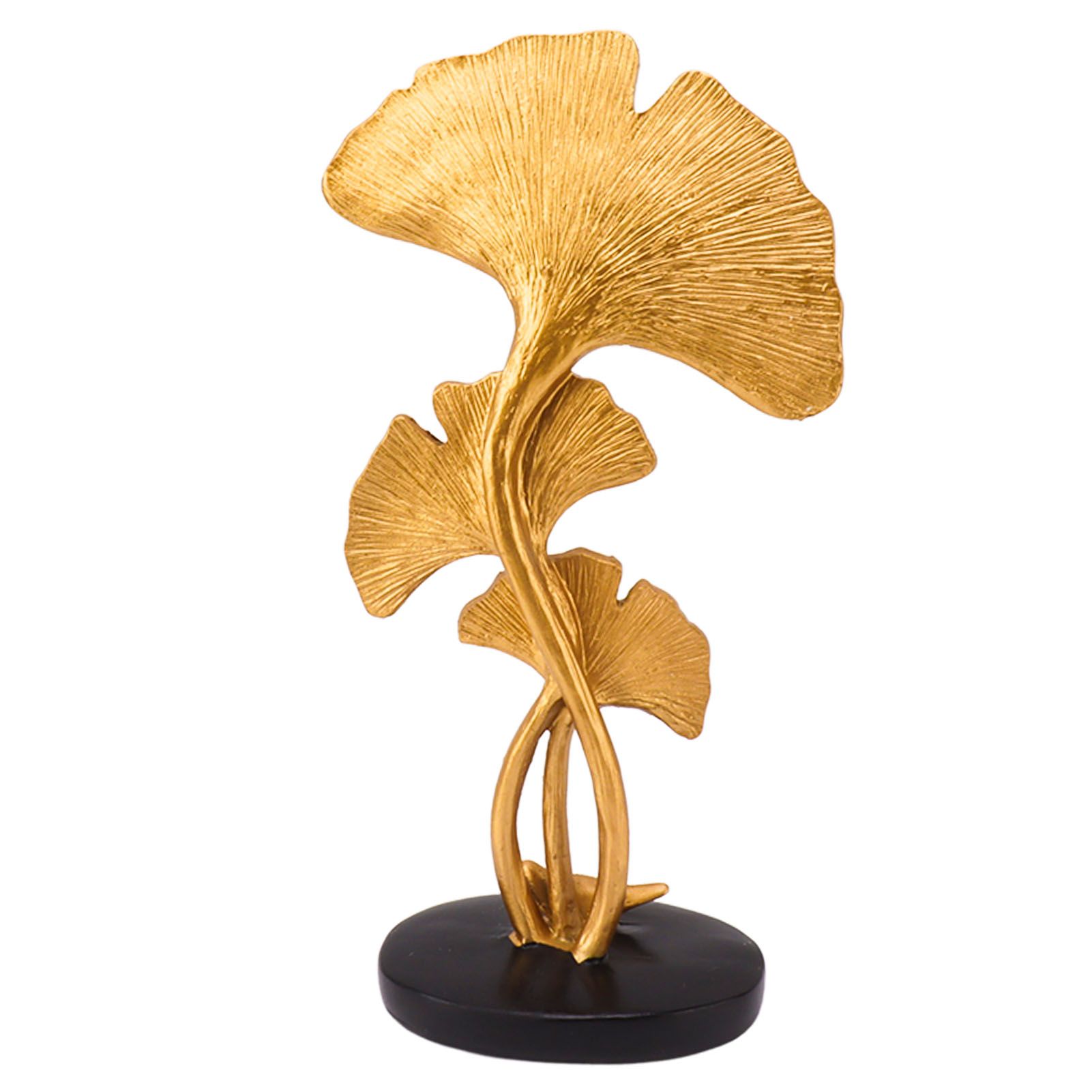 Leaf Decoration Resin Anti Slip Anti Fade Modern Desktop Leaves Ornament Model for Living Room Hallway Gold - Image 8