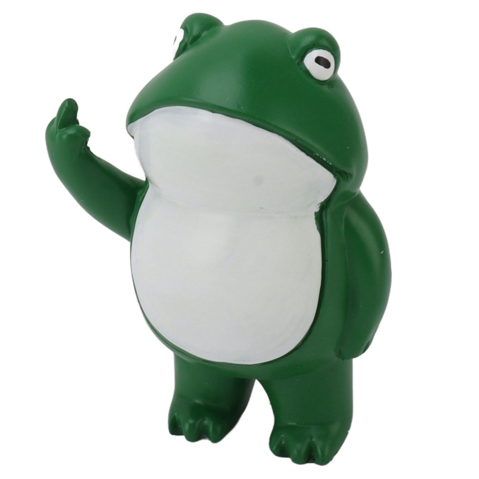 Middle Finger Frog Ornament Outdoor Patio Quirky Little Frog Ornament for Home Office Desktop - Image 4