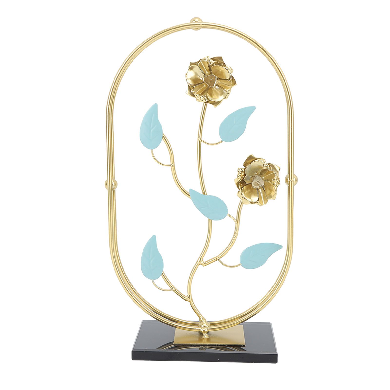 Table Top Ornament Nordic Style Innovative Metal Iron Craft Decoration for TV Cabinet Rose - Image 1