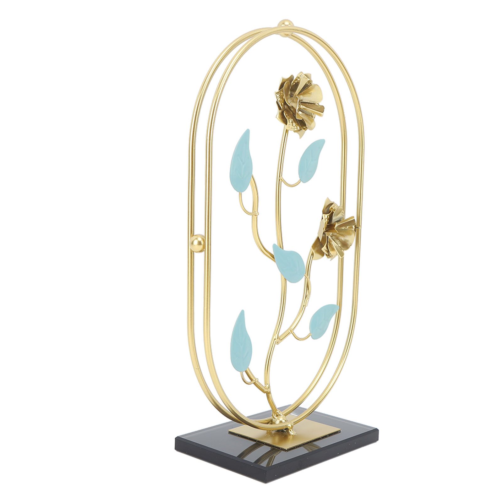 Table Top Ornament Nordic Style Innovative Metal Iron Craft Decoration for TV Cabinet Rose - Image 2