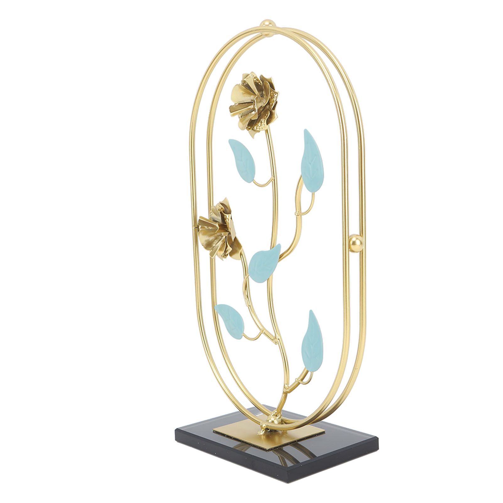 Table Top Ornament Nordic Style Innovative Metal Iron Craft Decoration for TV Cabinet Rose - Image 3