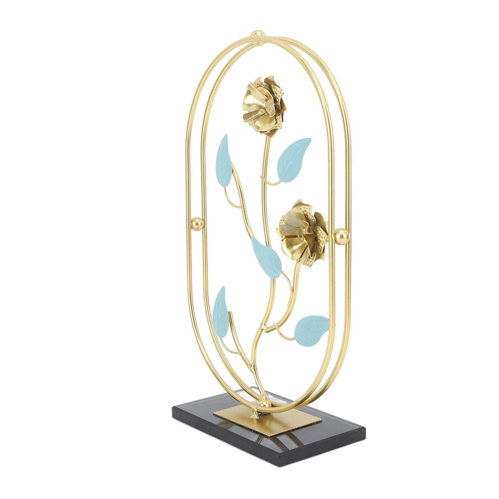 Table Top Ornament Nordic Style Innovative Metal Iron Craft Decoration for TV Cabinet Rose - Image 4