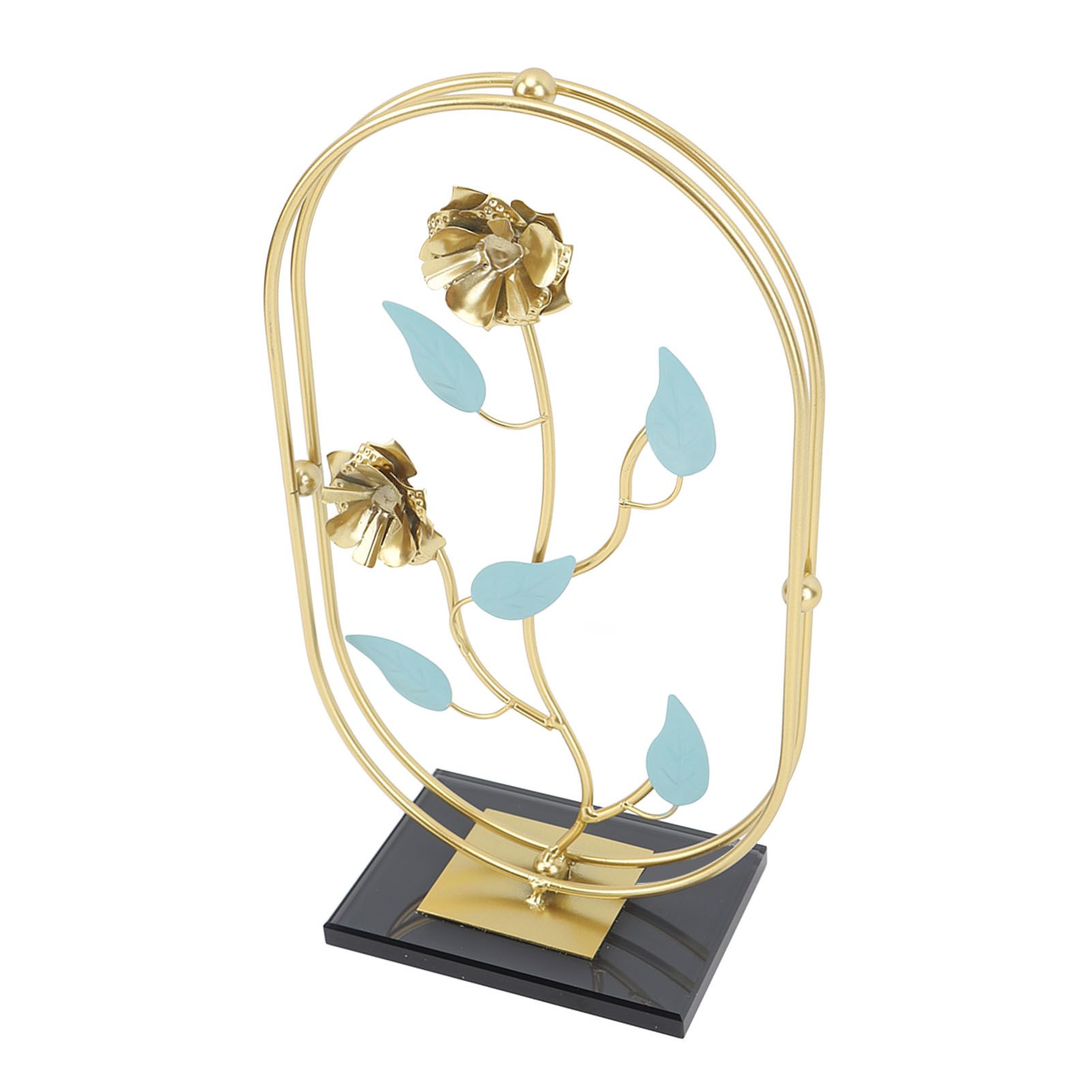 Table Top Ornament Nordic Style Innovative Metal Iron Craft Decoration for TV Cabinet Rose - Image 6