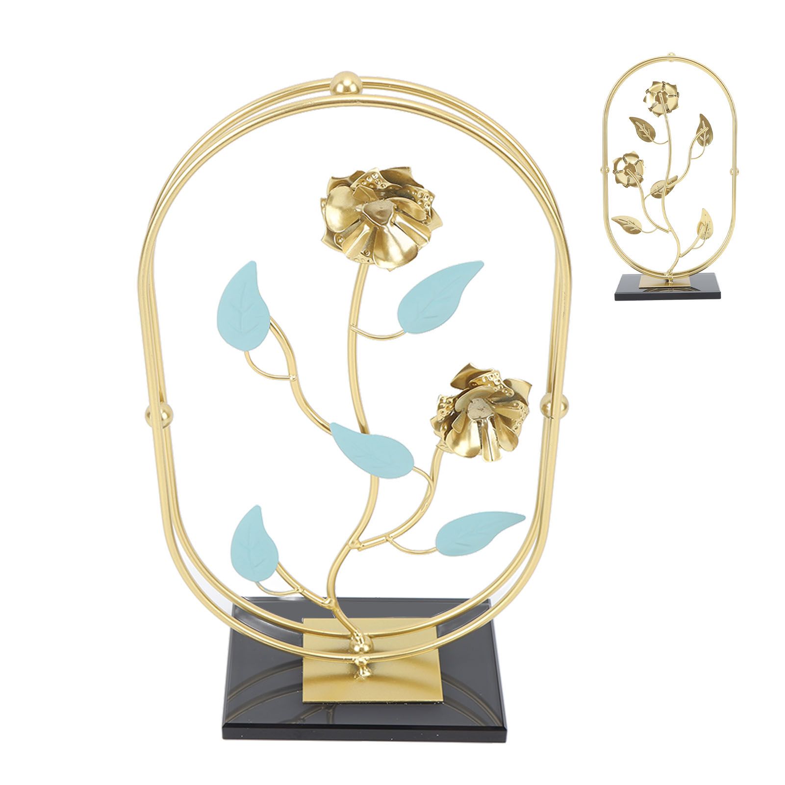 Table Top Ornament Nordic Style Innovative Metal Iron Craft Decoration for TV Cabinet Rose - Image 8