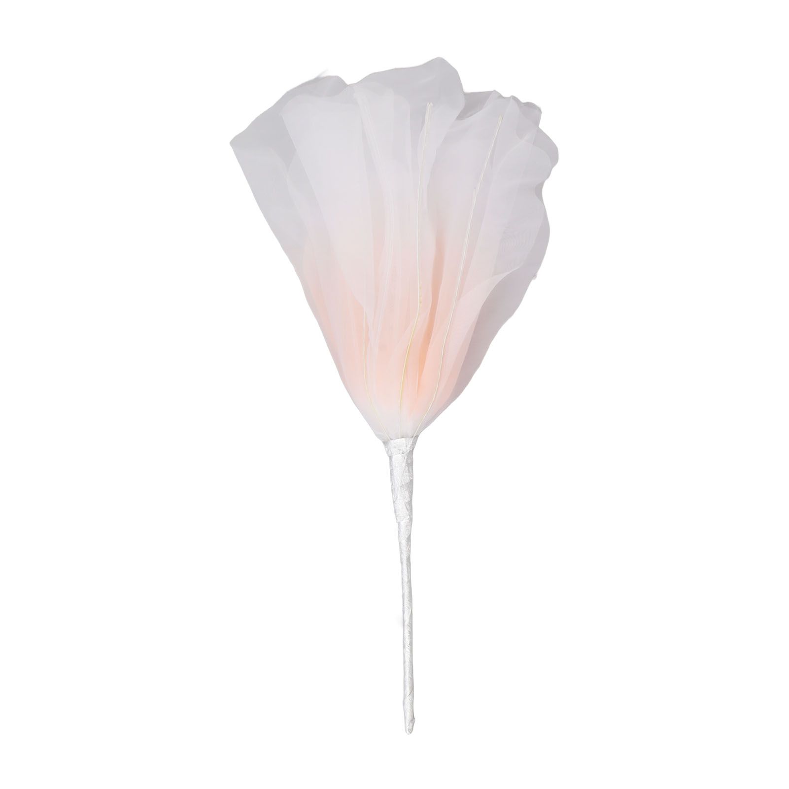 Gauze Flower 19.7in Diameter Soft Bright Colors Light Reusable Handcrafted Organza Flower for Wedding Photography Family Pink - Image 6