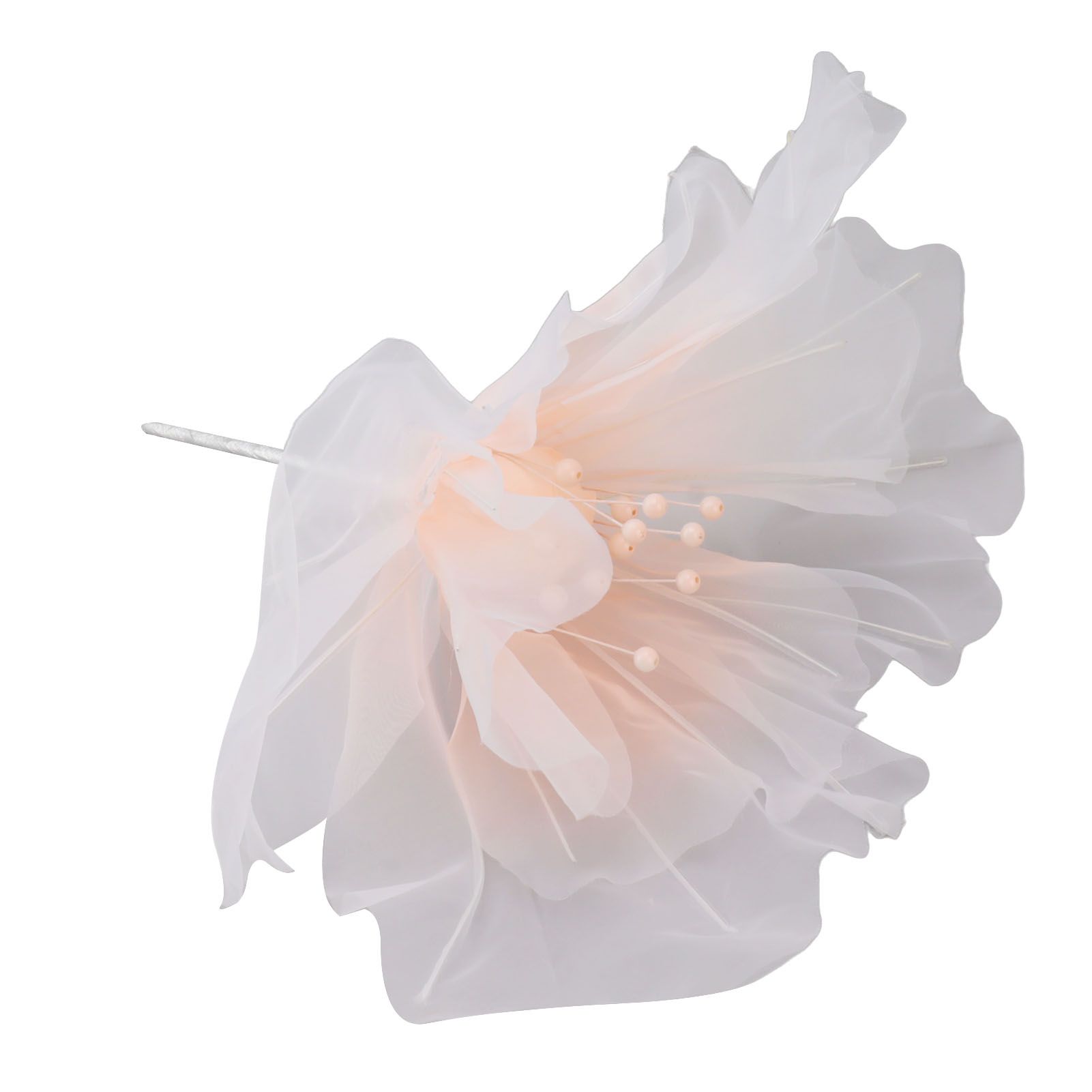 Gauze Flower 19.7in Diameter Soft Bright Colors Light Reusable Handcrafted Organza Flower for Wedding Photography Family Pink - Image 7