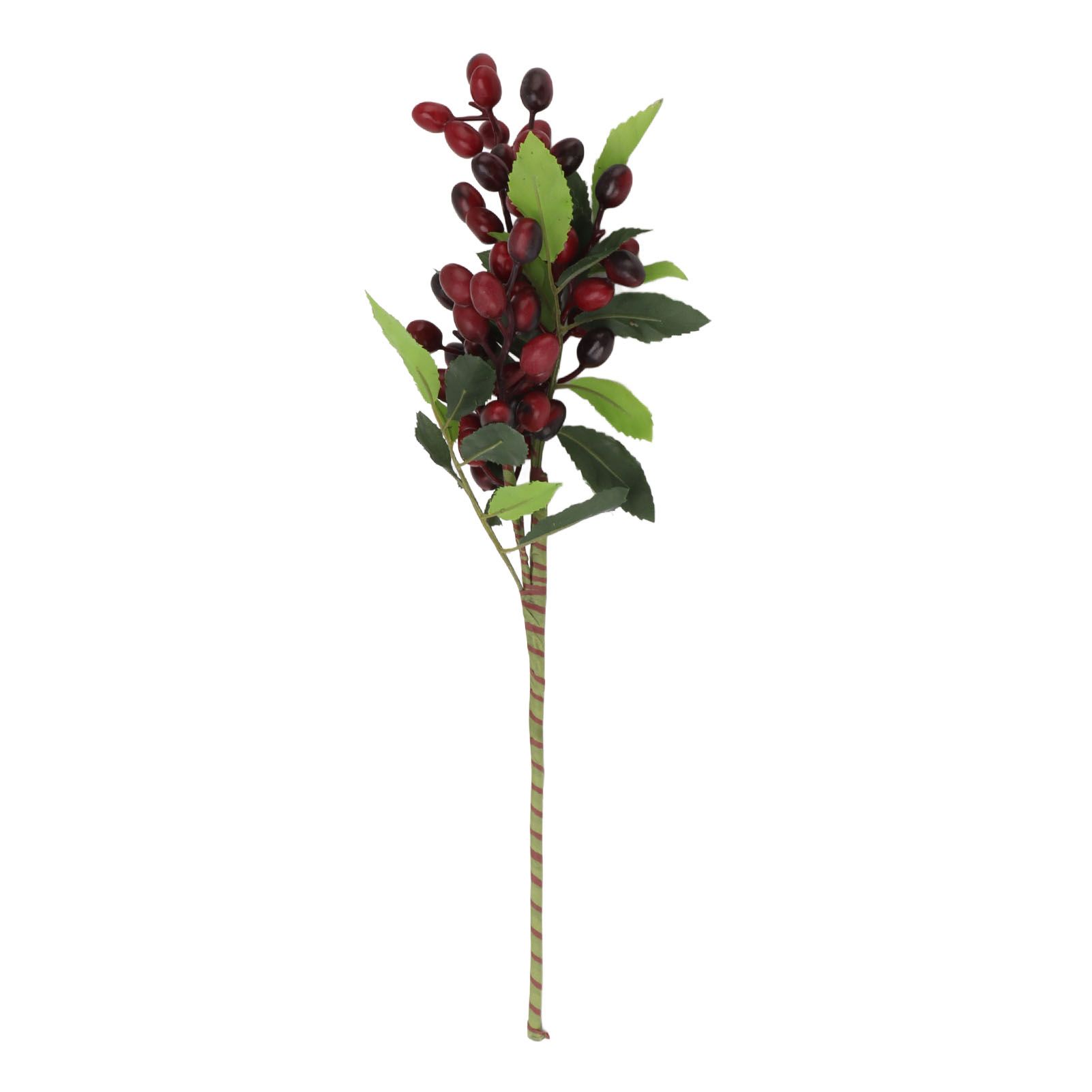 5PCS Artificial Berries Artificial Pip Berry Stems Decoration for Living Room Office Red - Image 3