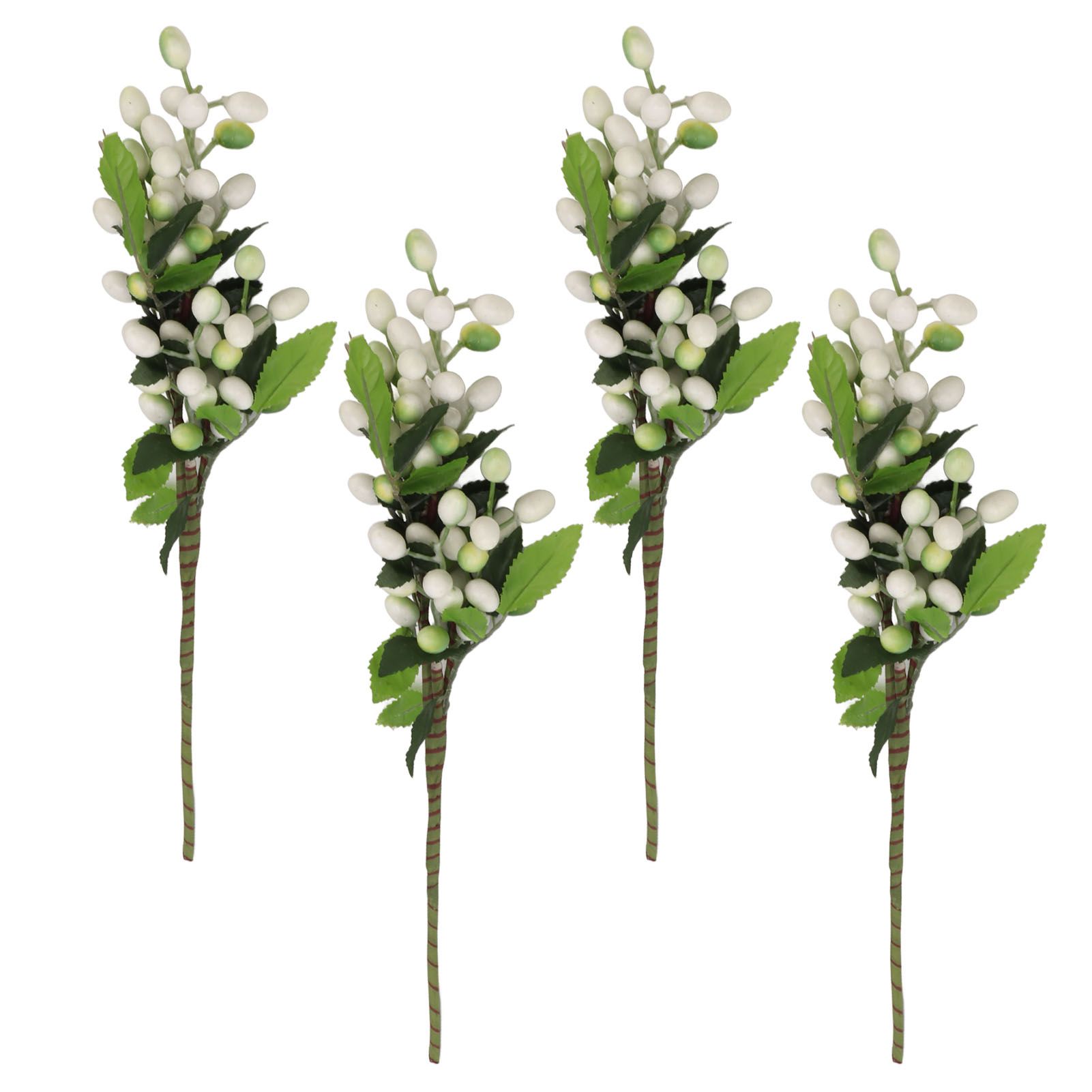 5PCS Artificial Berries Artificial Pip Berry Stems Decoration for Living Room Office White - Image 2