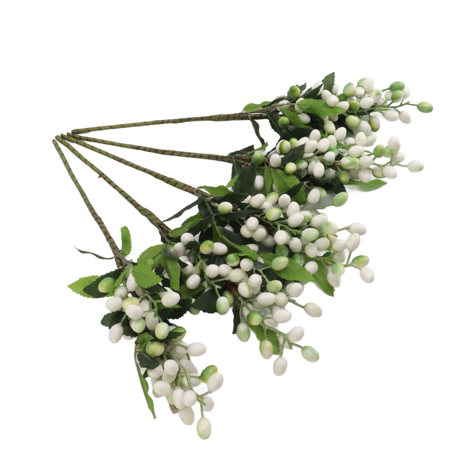 5PCS Artificial Berries Artificial Pip Berry Stems Decoration for Living Room Office White - Image 8