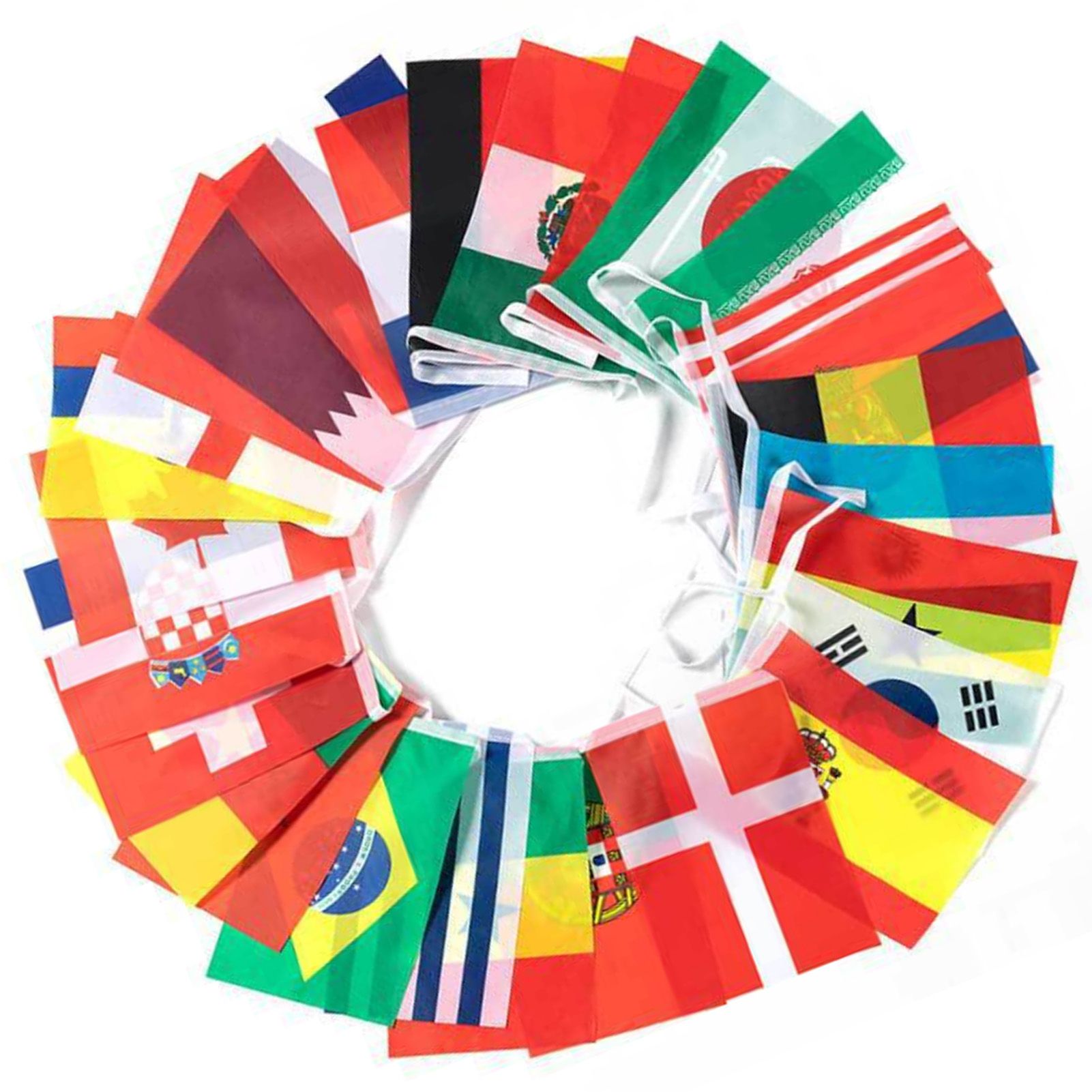 95ft 100 Countries String Flag World Flag Banner International Flags Banner for Party Decorations Bars Sports Clubs School Festivals Celebrations 14x21cm - Image 5