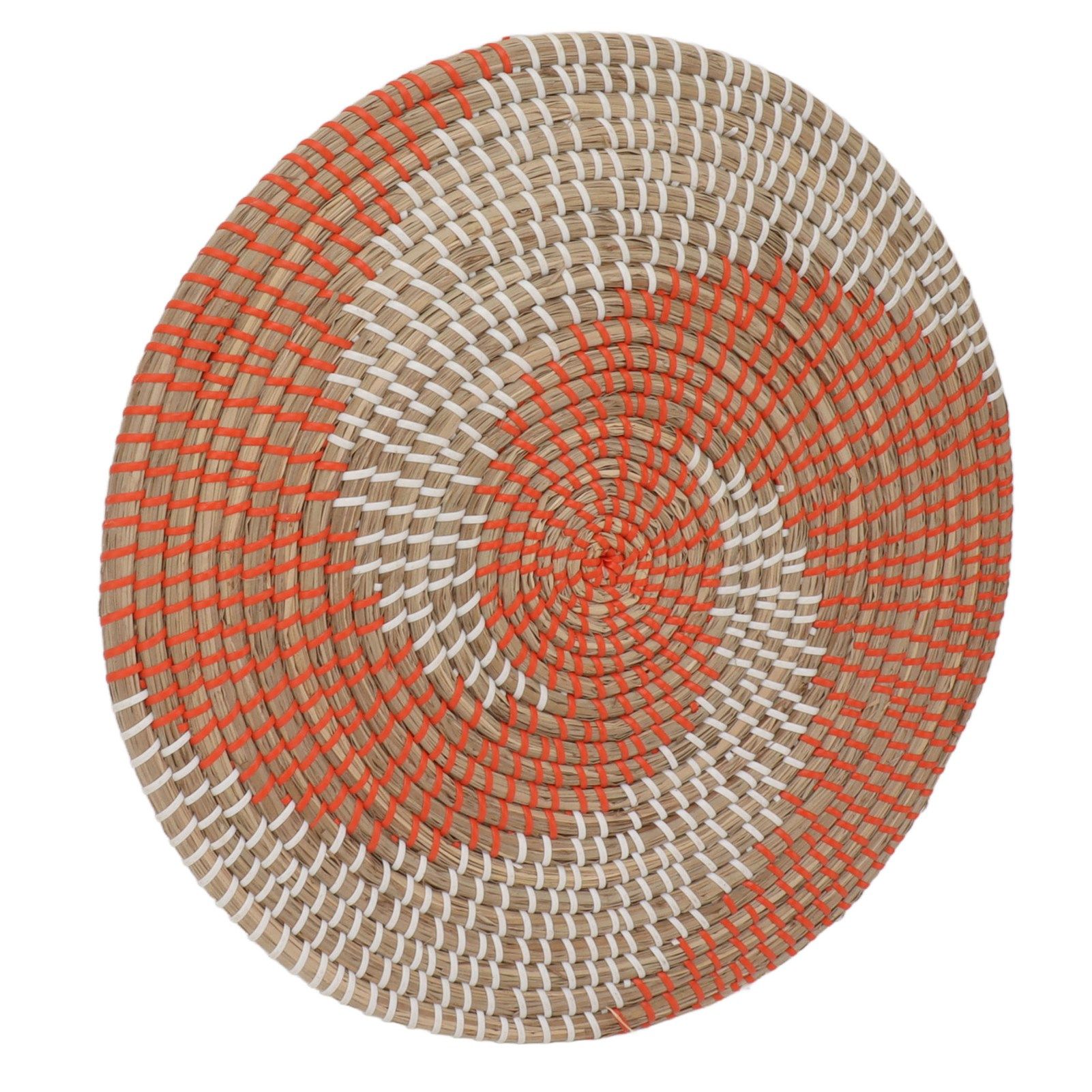 40CM Woven Wall Basket Decor Handmade Seagrass Versatile Bowl Insulation Hook Design Hanging Wall Decor for Living Room - Image 3