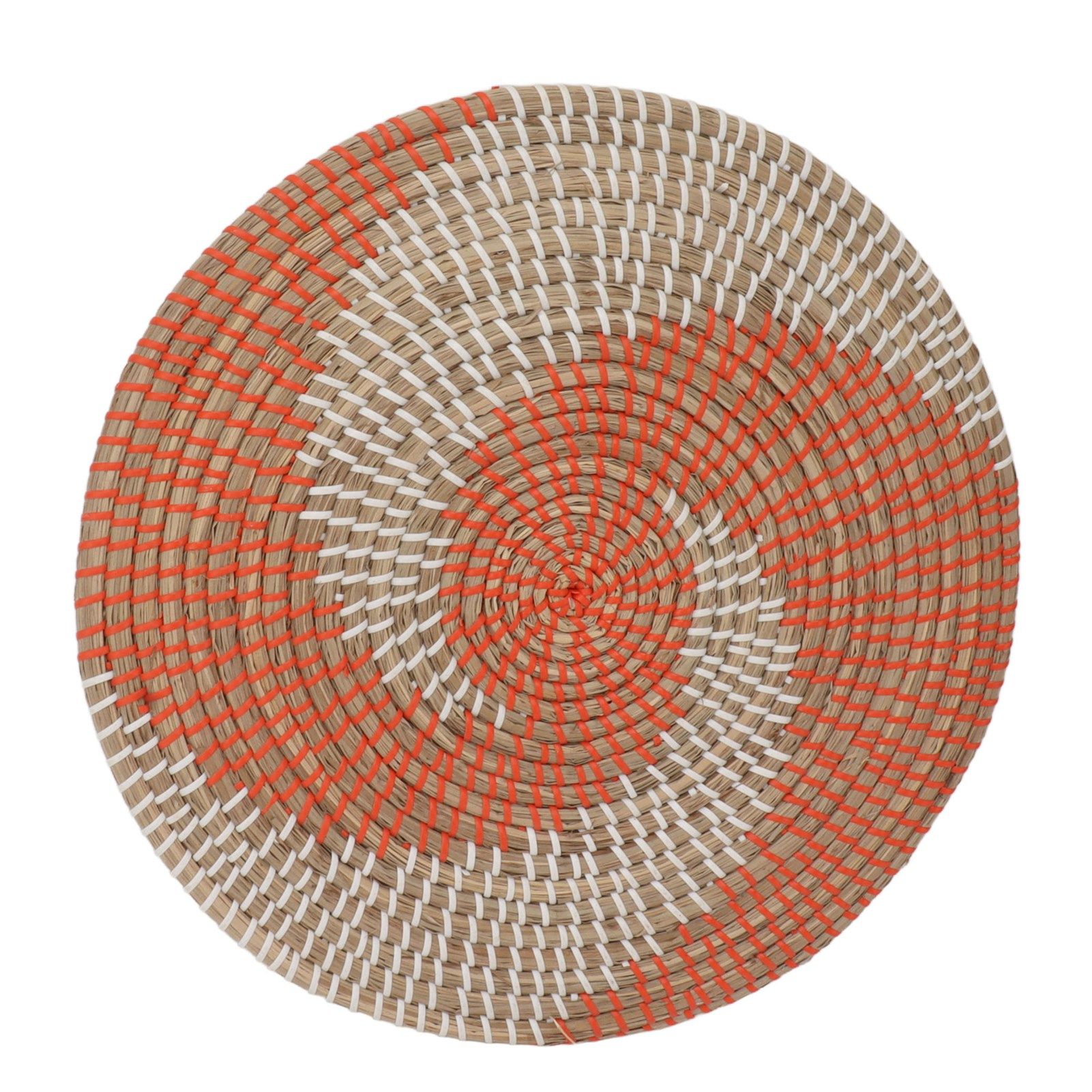 40CM Woven Wall Basket Decor Handmade Seagrass Versatile Bowl Insulation Hook Design Hanging Wall Decor for Living Room - Image 4