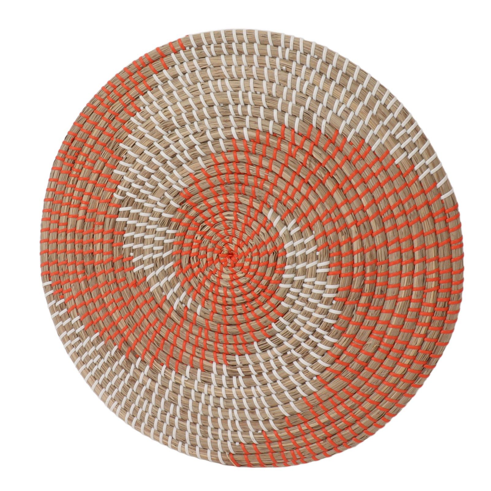 40CM Woven Wall Basket Decor Handmade Seagrass Versatile Bowl Insulation Hook Design Hanging Wall Decor for Living Room - Image 6