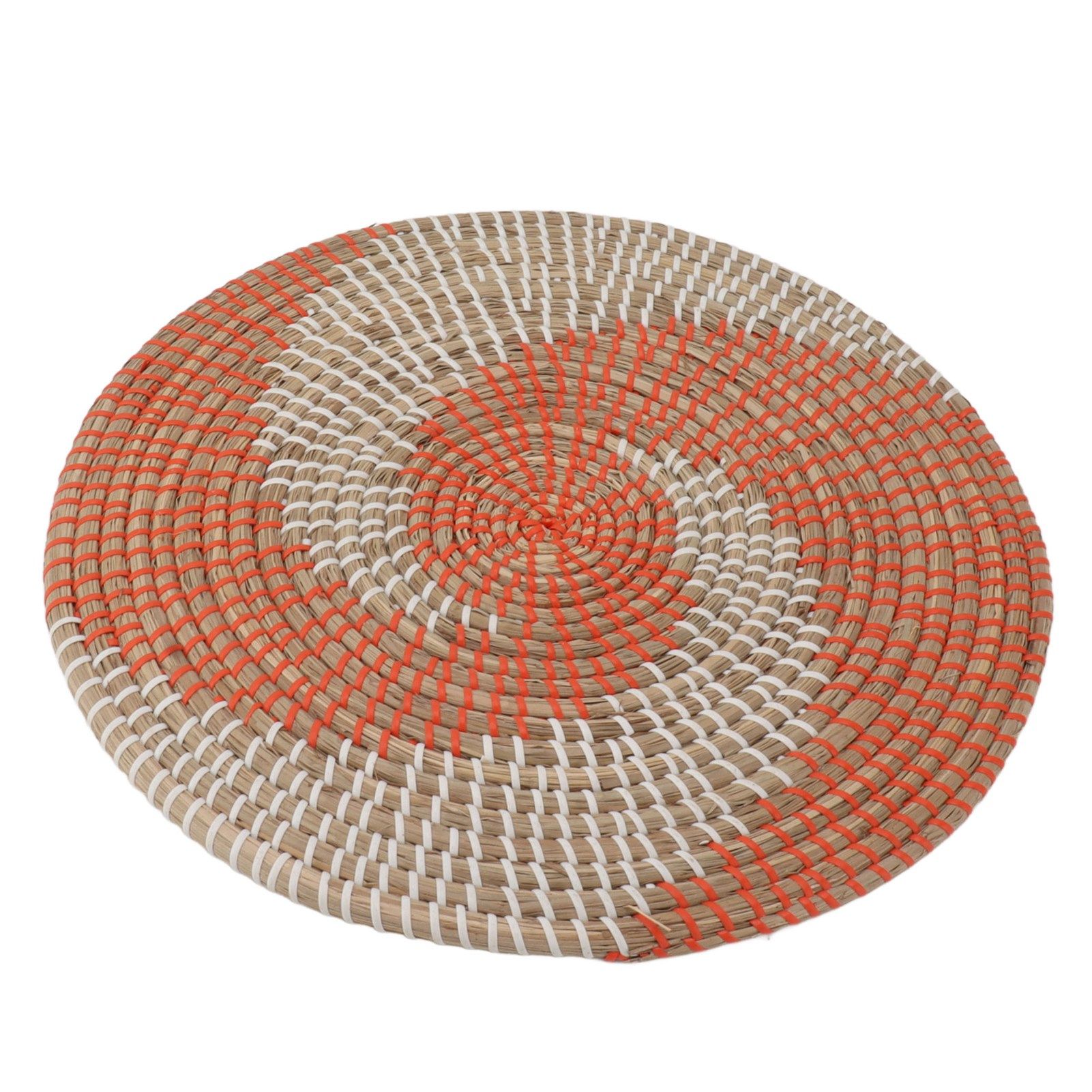 40CM Woven Wall Basket Decor Handmade Seagrass Versatile Bowl Insulation Hook Design Hanging Wall Decor for Living Room - Image 8