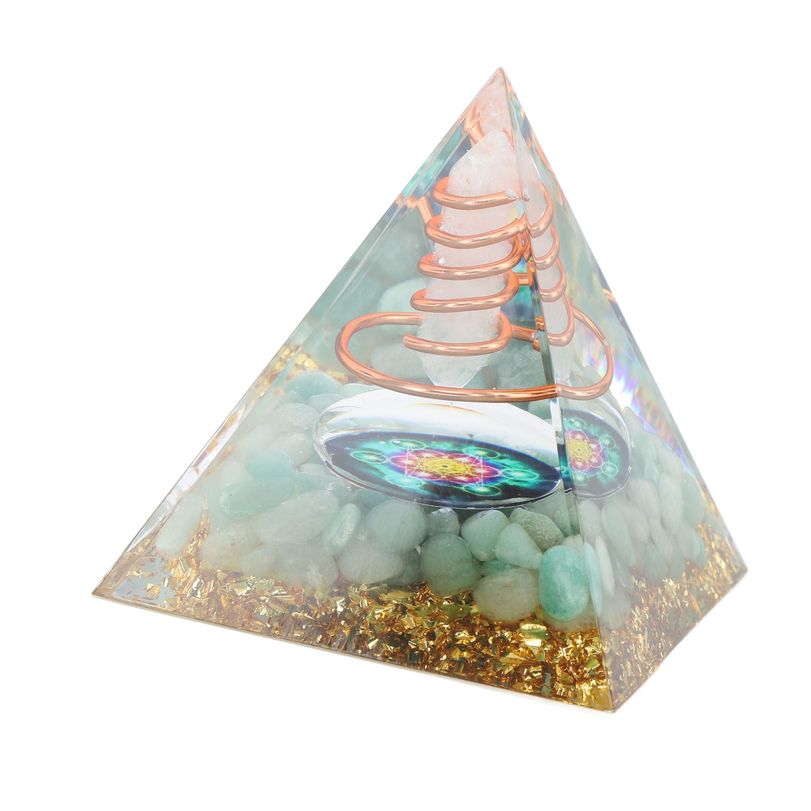 6cm Energy Generator Orgonite Pyramid for Positive Energy Healing Crystal Pyramid Meditation Orgonite Pyramids - Image 4