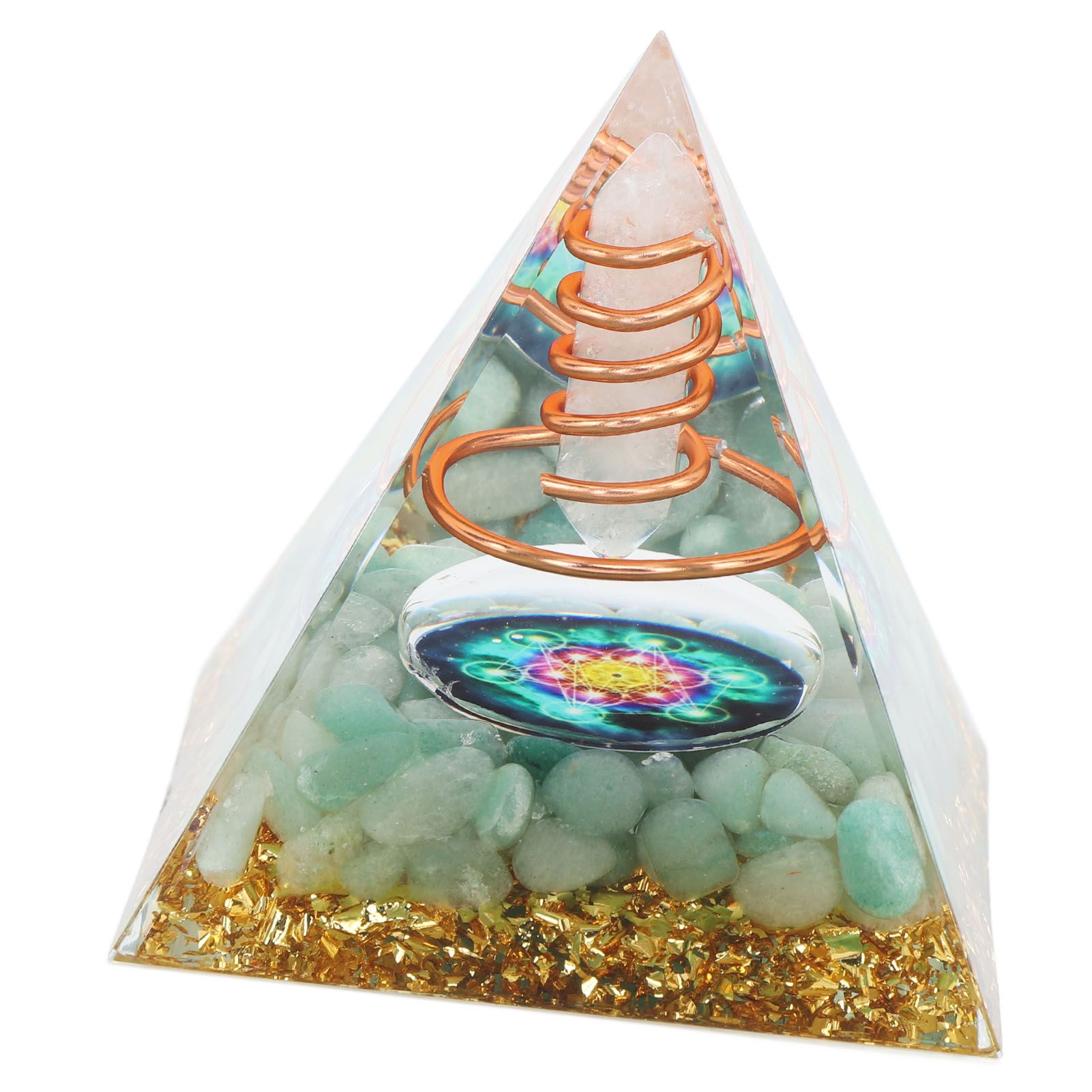 6cm Energy Generator Orgonite Pyramid for Positive Energy Healing Crystal Pyramid Meditation Orgonite Pyramids - Image 5