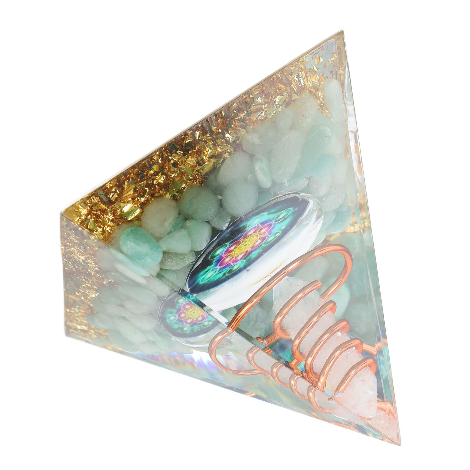 6cm Energy Generator Orgonite Pyramid for Positive Energy Healing Crystal Pyramid Meditation Orgonite Pyramids - Image 6