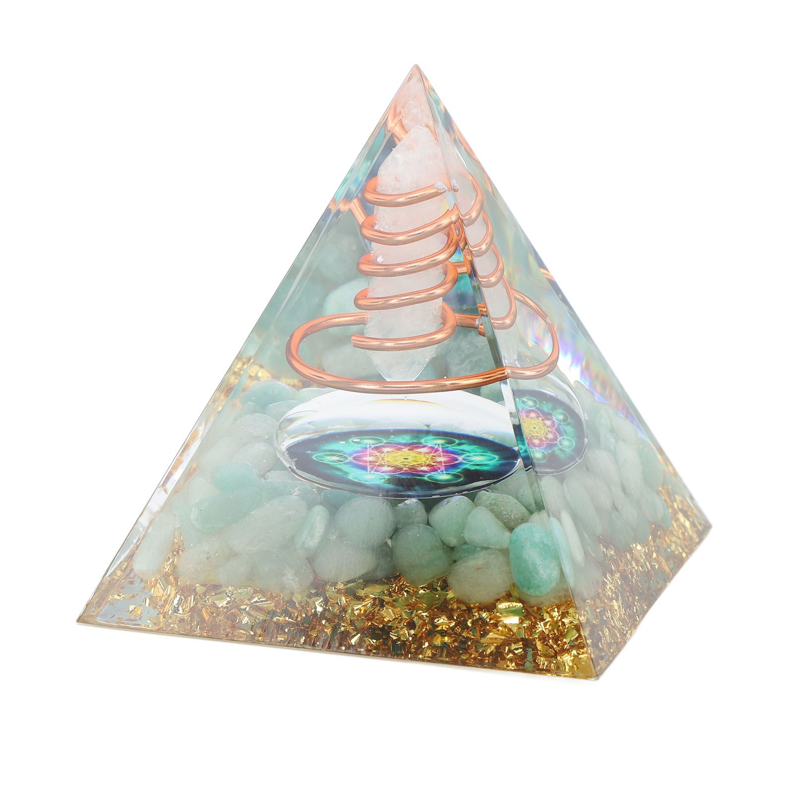 6cm Energy Generator Orgonite Pyramid for Positive Energy Healing Crystal Pyramid Meditation Orgonite Pyramids - Image 7