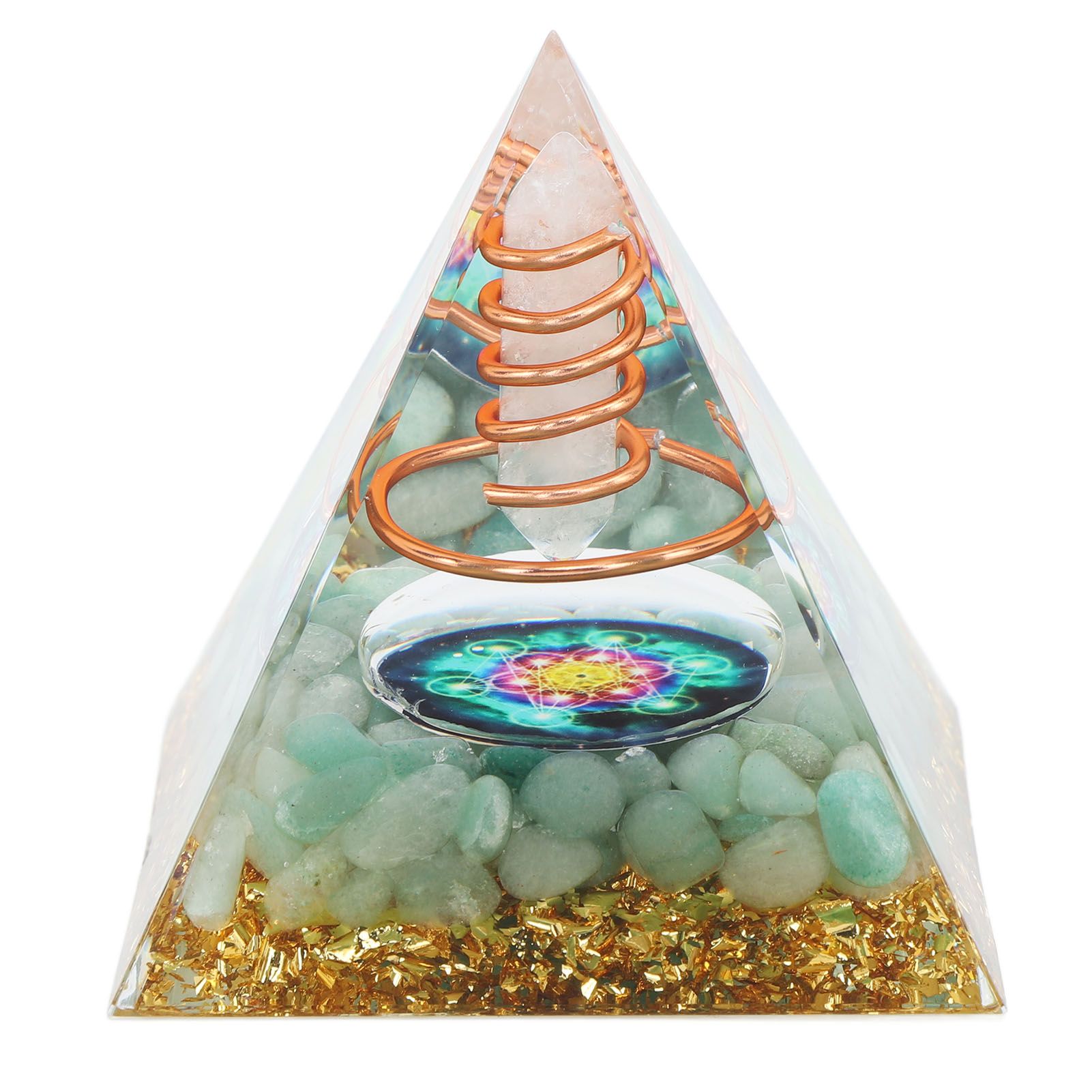 6cm Energy Generator Orgonite Pyramid for Positive Energy Healing Crystal Pyramid Meditation Orgonite Pyramids - Image 8
