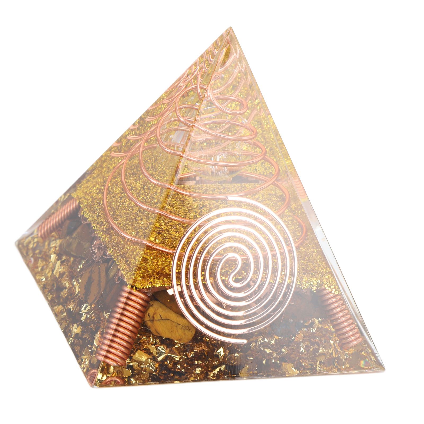 6cm Positive Energy Pyramid Tabletop Ornament Energy Generator for Stress Reduce Healing Meditation - Image 3