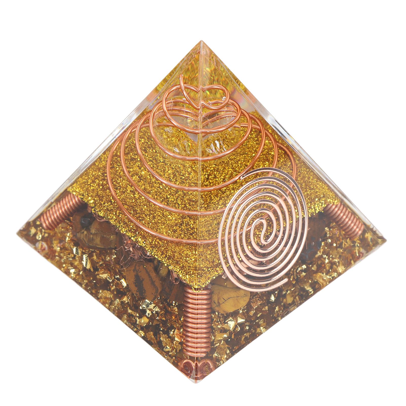 6cm Positive Energy Pyramid Tabletop Ornament Energy Generator for Stress Reduce Healing Meditation - Image 4