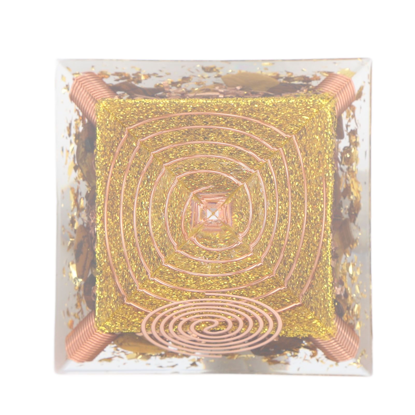 6cm Positive Energy Pyramid Tabletop Ornament Energy Generator for Stress Reduce Healing Meditation - Image 5