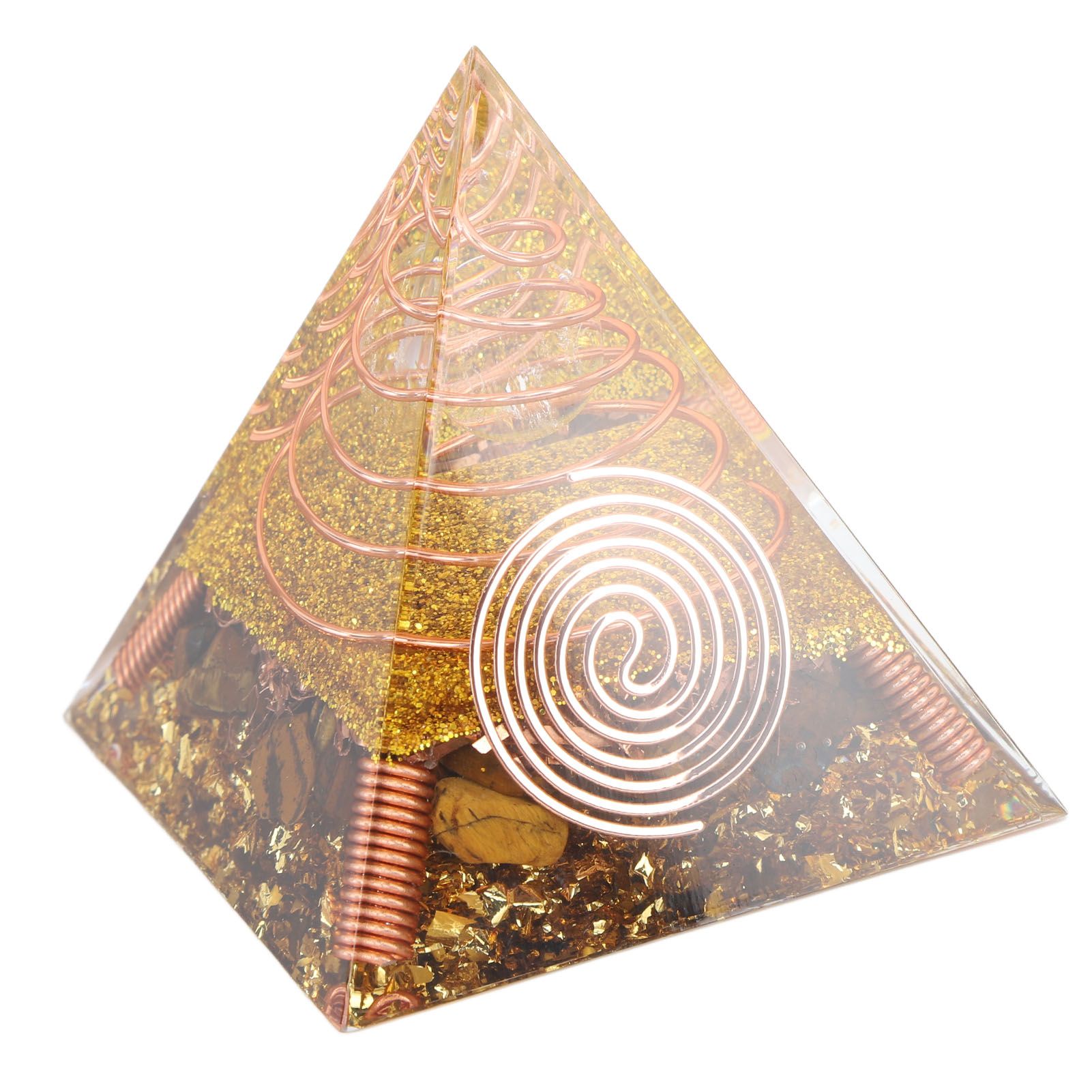 6cm Positive Energy Pyramid Tabletop Ornament Energy Generator for Stress Reduce Healing Meditation - Image 6