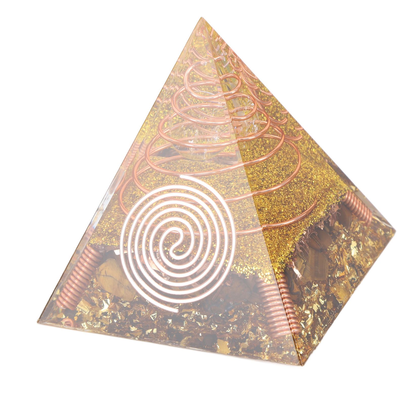 6cm Positive Energy Pyramid Tabletop Ornament Energy Generator for Stress Reduce Healing Meditation - Image 7