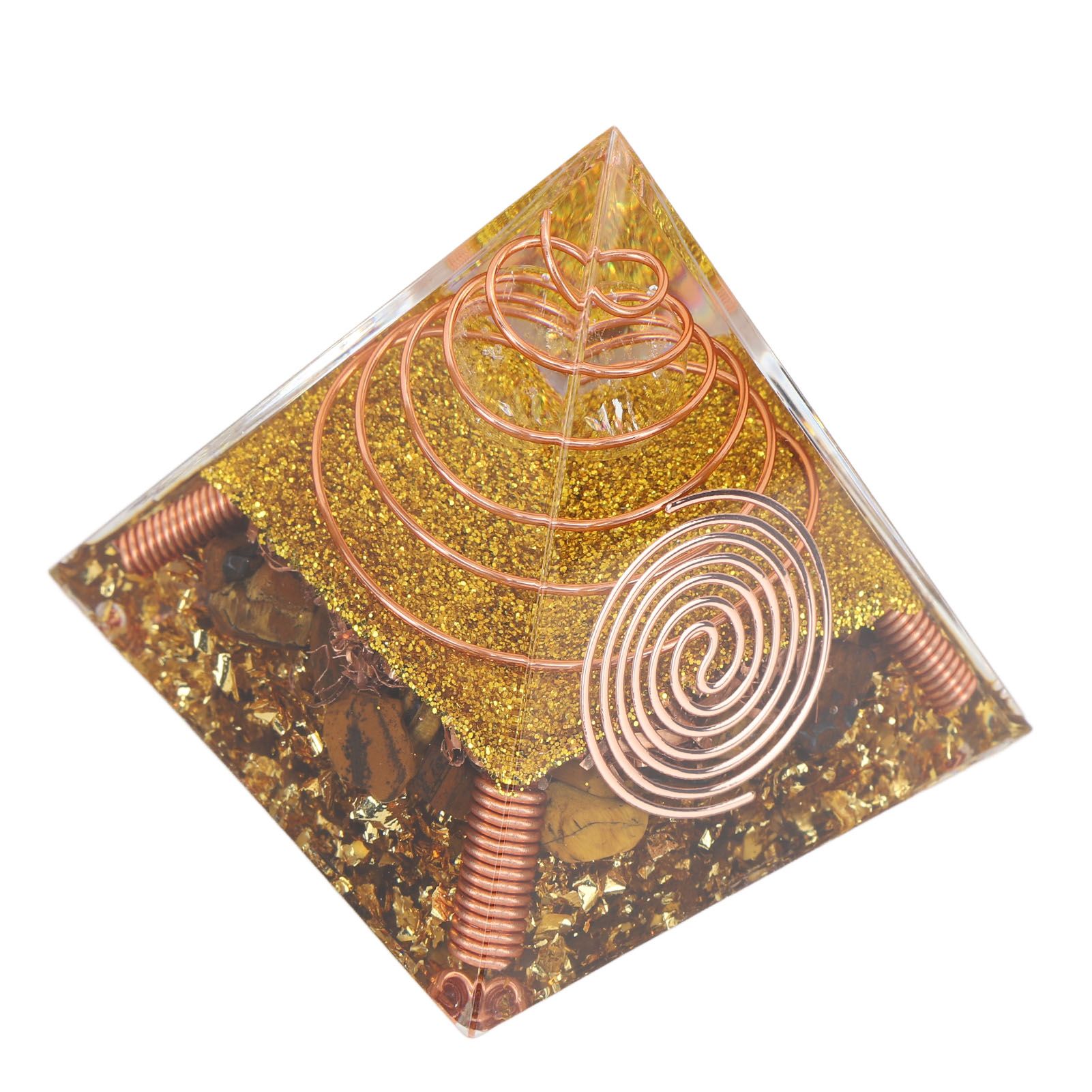 6cm Positive Energy Pyramid Tabletop Ornament Energy Generator for Stress Reduce Healing Meditation - Image 8