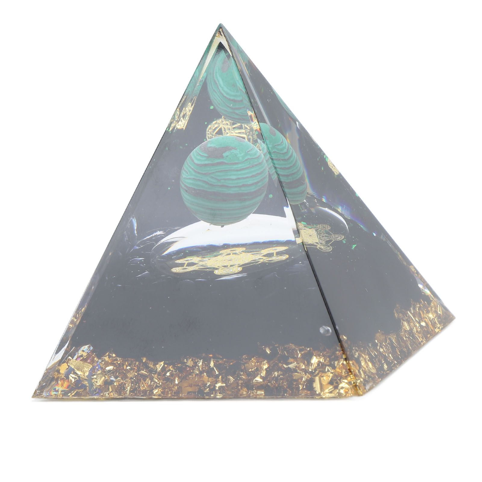 6cm Crystal Pyramid Unique Pure Natural Handmade Crystal Pyramid Ornament for Home Desktop - Image 2