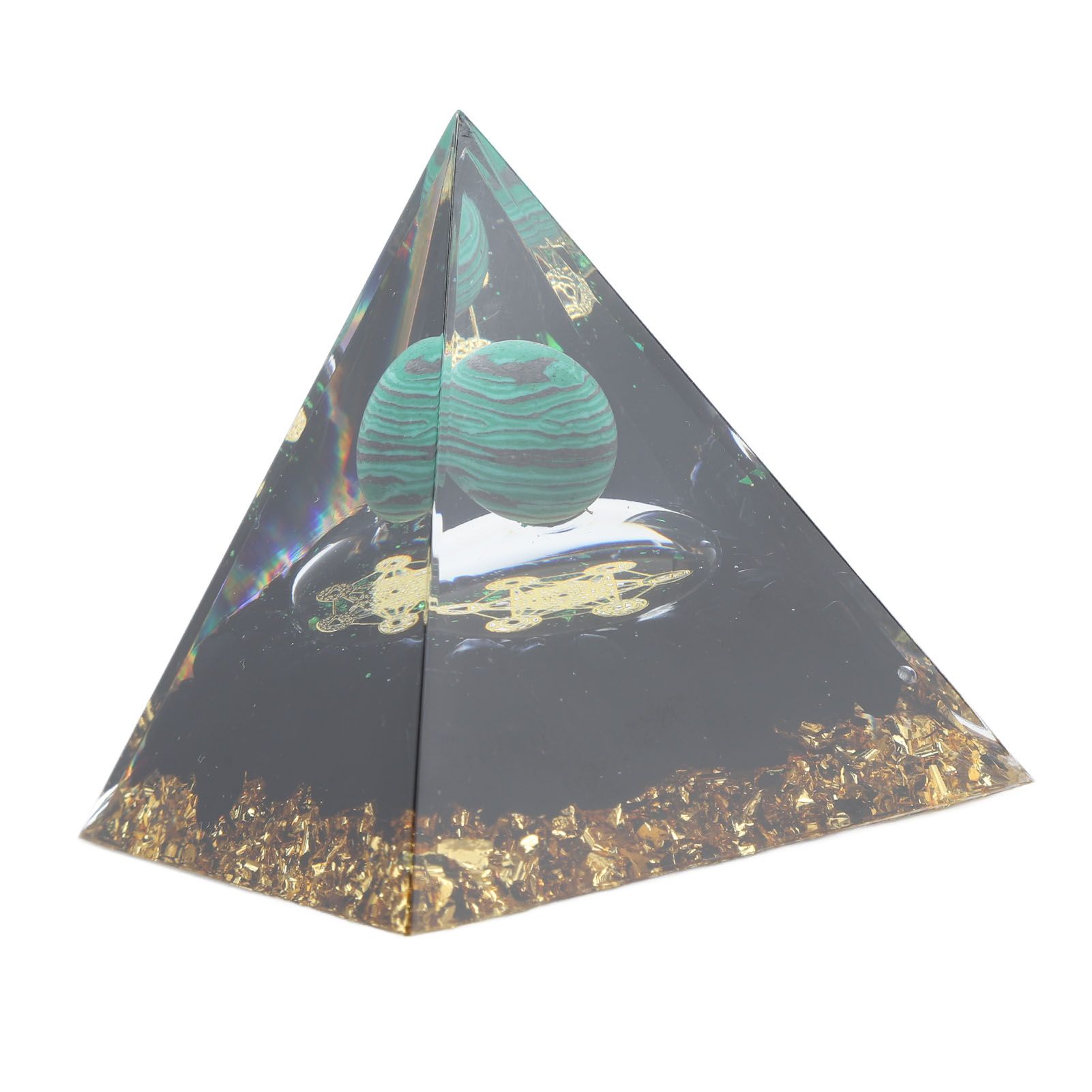 6cm Crystal Pyramid Unique Pure Natural Handmade Crystal Pyramid Ornament for Home Desktop - Image 4