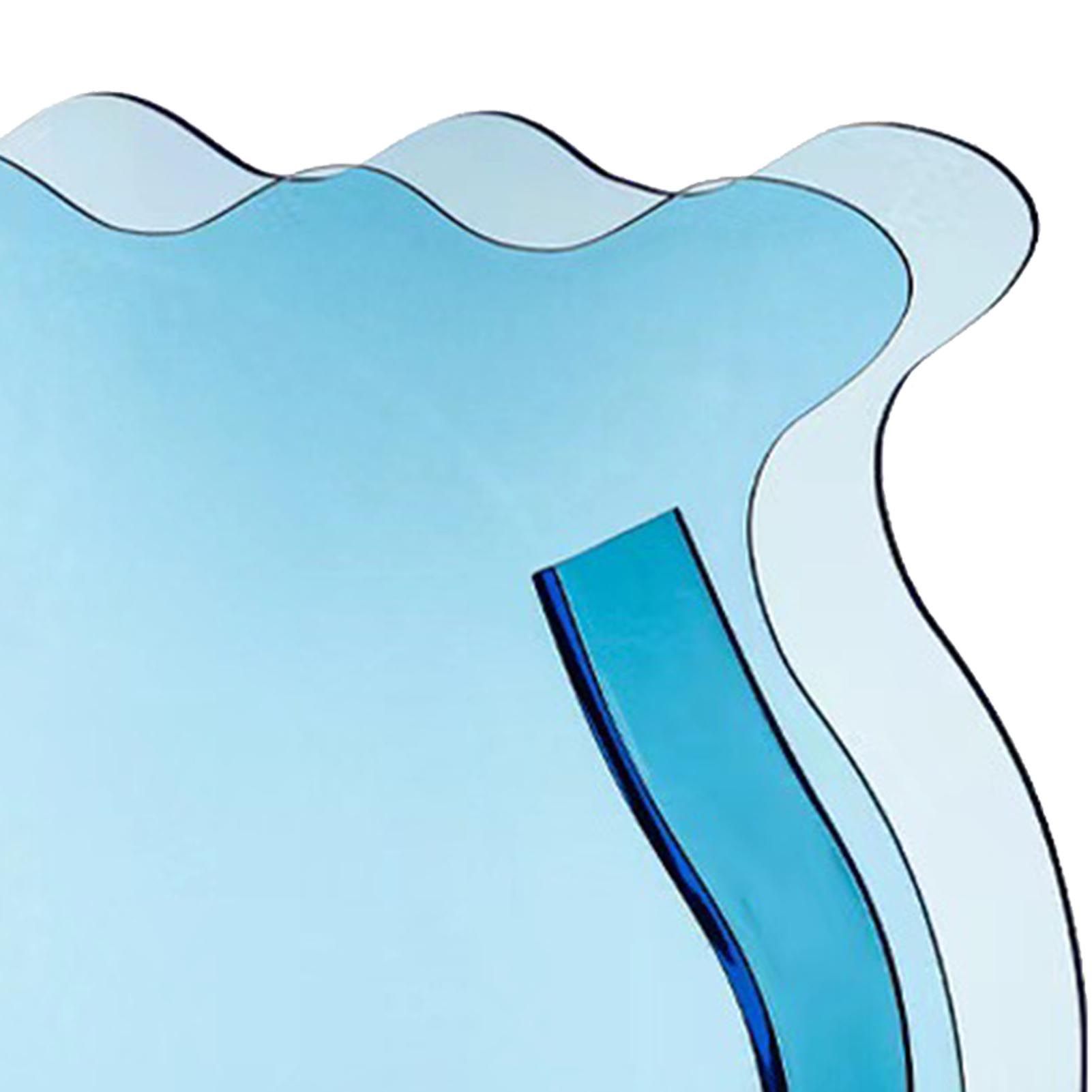 Fish Tank Vase Transparent Thickened Acrylic Smoothing Simple Modern Small Fish Tank for Family Office Dormitory Transparent Blue - Image 8