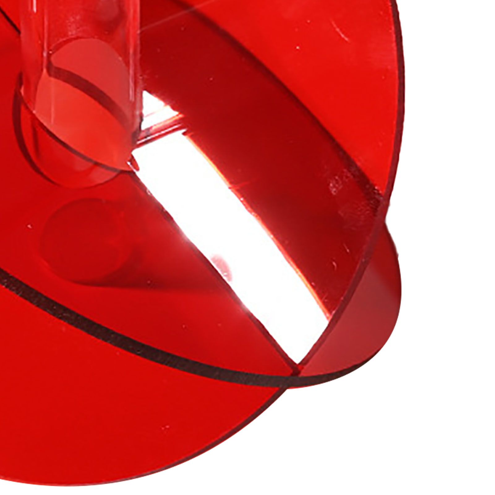 Acrylic Geometric Flower Vase Fine Detail Easy To Clean Acrylic Geometric Minimalist Vase for Living Room Table Disc Red 90g 15x13x2cm - Image 8
