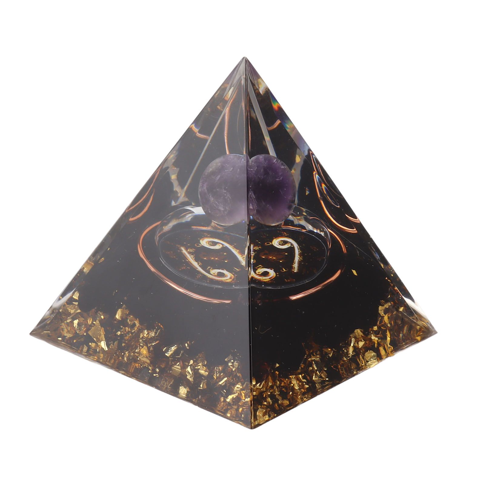 5cm Orgonite Pyramid for Positive Energy Healing Crystal Pyramid Meditation Orgonite Pyramids Chakra Zodiac Energy Generator Cancer - Image 7