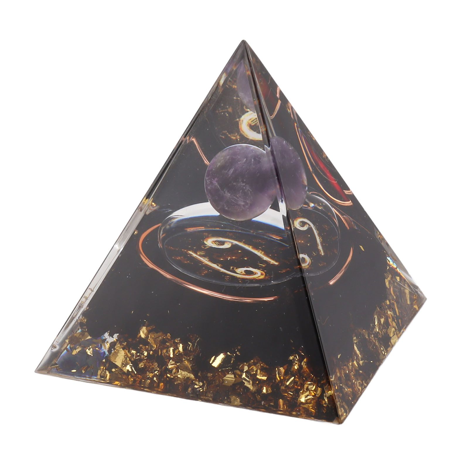 5cm Orgonite Pyramid for Positive Energy Healing Crystal Pyramid Meditation Orgonite Pyramids Chakra Zodiac Energy Generator Cancer - Image 8