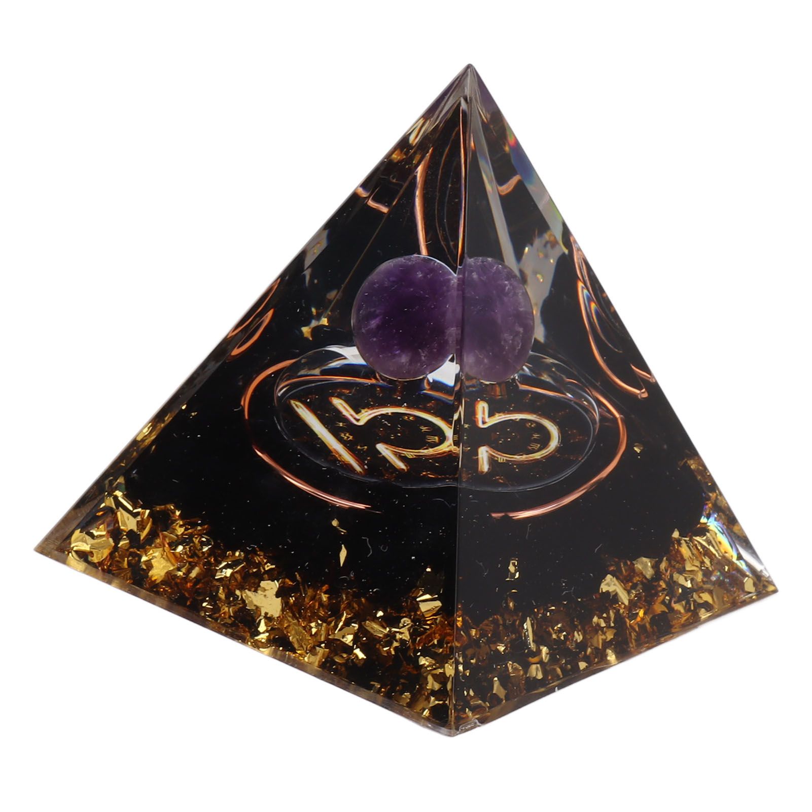 5cm Orgonite Pyramid for Positive Energy Healing Crystal Pyramid Meditation Orgonite Pyramids Chakra Zodiac Energy Generator Libra - Image 8