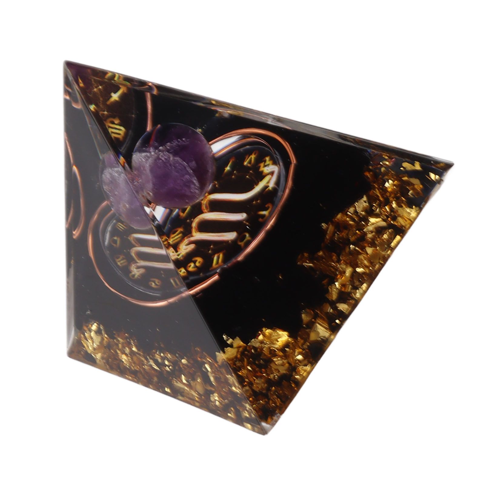 5cm Orgonite Pyramid for Positive Energy Healing Crystal Pyramid Meditation Orgonite Pyramids Chakra Zodiac Energy Generator Scorpio - Image 3
