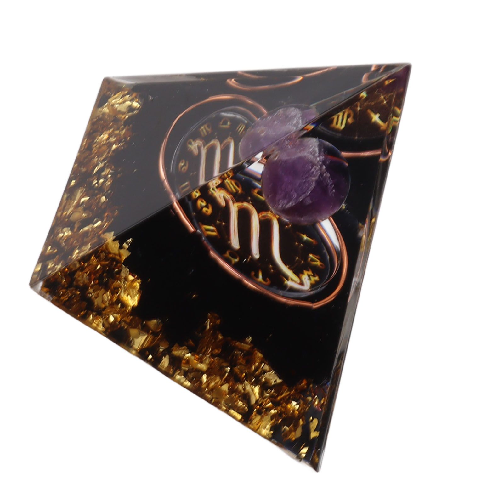 5cm Orgonite Pyramid for Positive Energy Healing Crystal Pyramid Meditation Orgonite Pyramids Chakra Zodiac Energy Generator Scorpio - Image 4