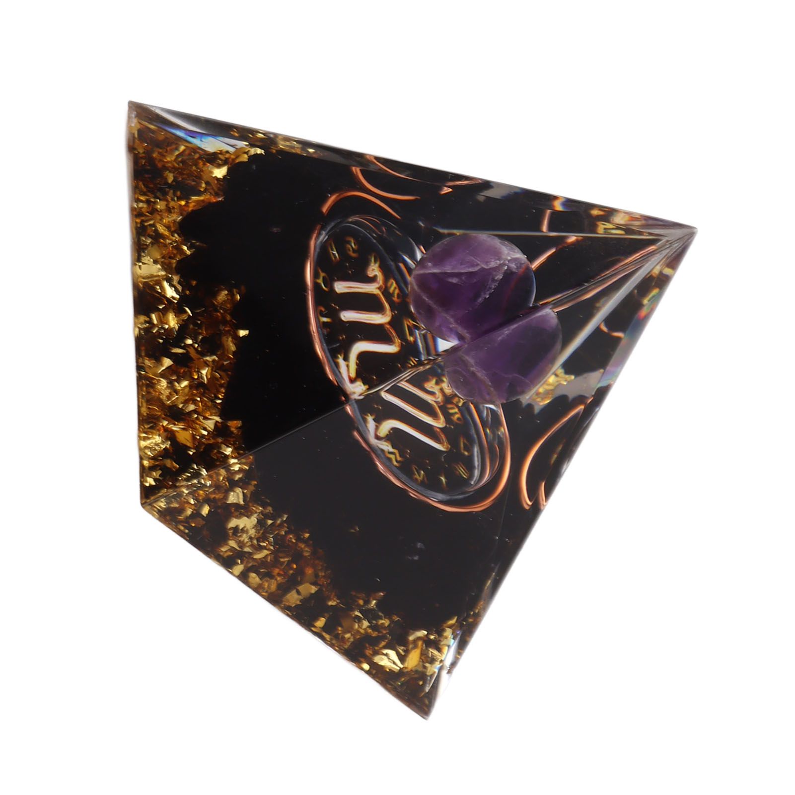 5cm Orgonite Pyramid for Positive Energy Healing Crystal Pyramid Meditation Orgonite Pyramids Chakra Zodiac Energy Generator Scorpio - Image 6
