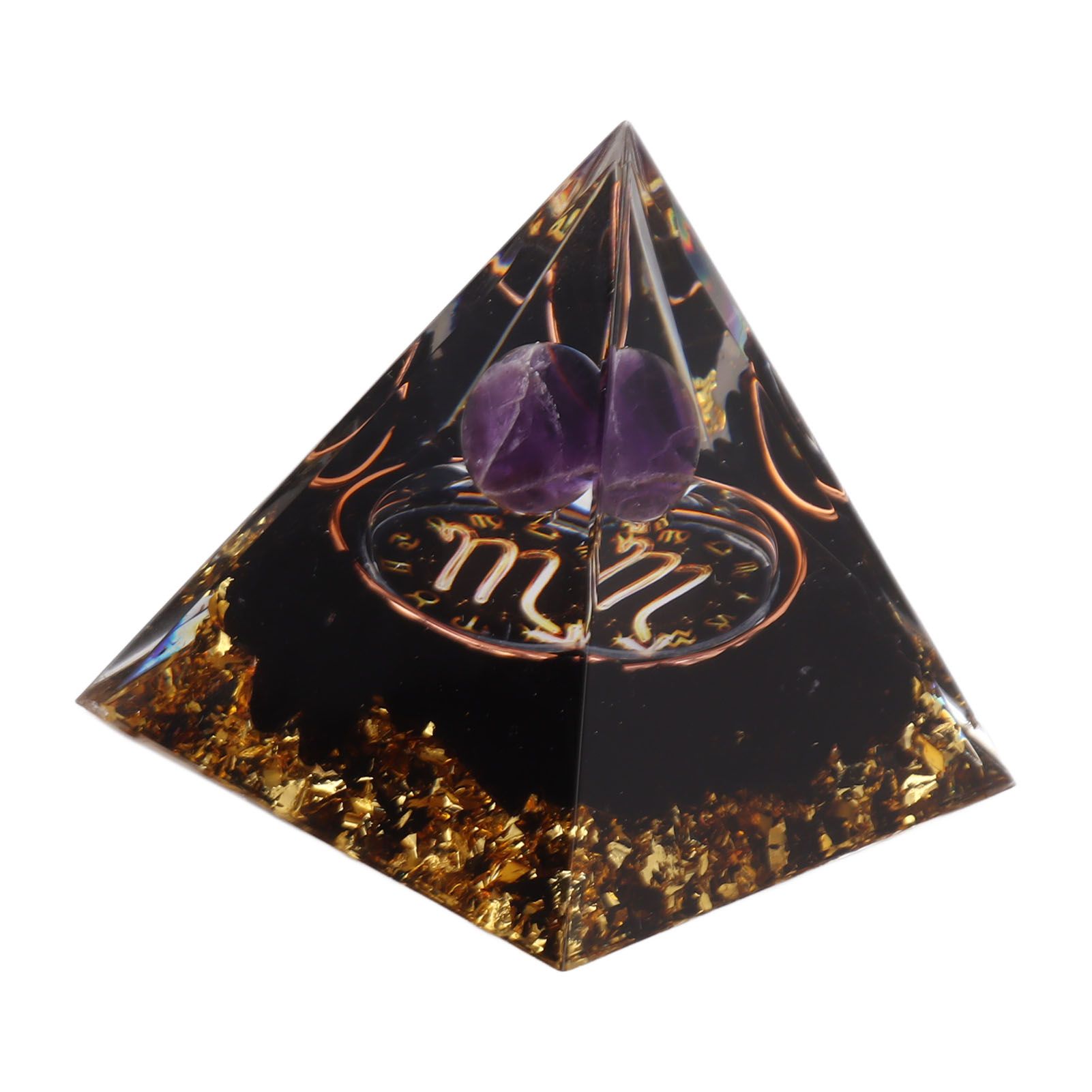5cm Orgonite Pyramid for Positive Energy Healing Crystal Pyramid Meditation Orgonite Pyramids Chakra Zodiac Energy Generator Scorpio - Image 8