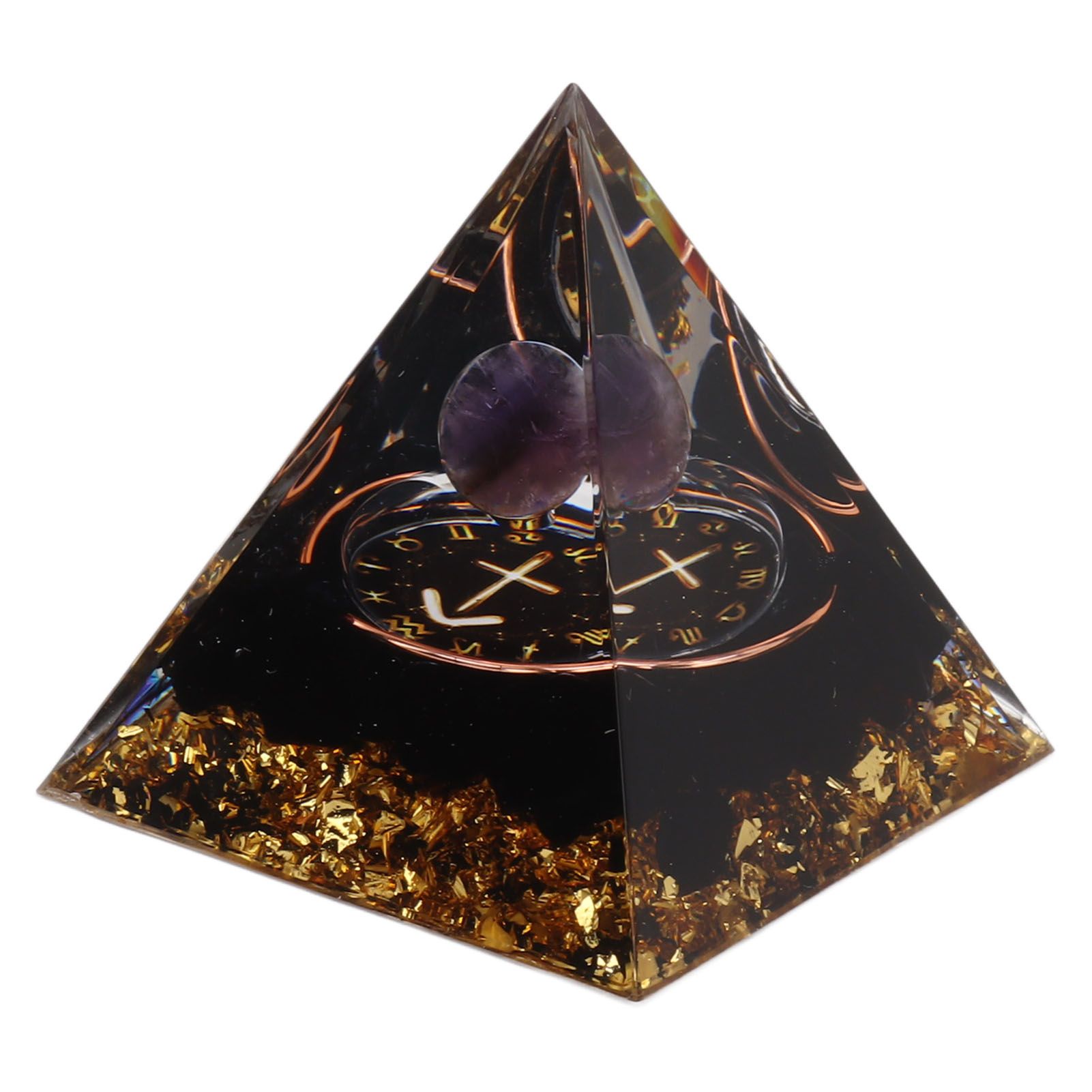 5cm Orgonite Pyramid for Positive Energy Healing Crystal Pyramid Meditation Orgonite Pyramids Chakra Zodiac Energy Generator Sagittarius - Image 4