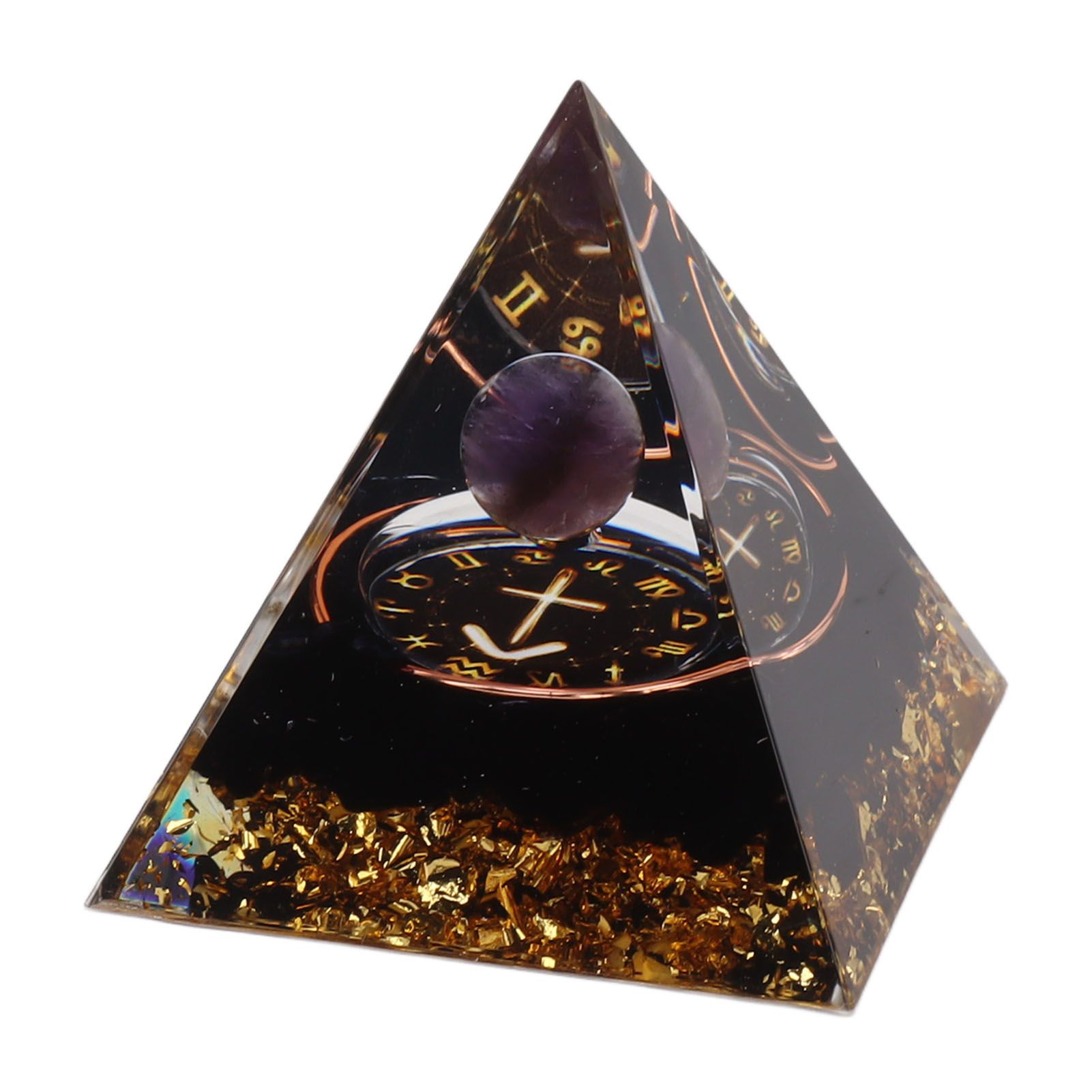 5cm Orgonite Pyramid for Positive Energy Healing Crystal Pyramid Meditation Orgonite Pyramids Chakra Zodiac Energy Generator Sagittarius - Image 6