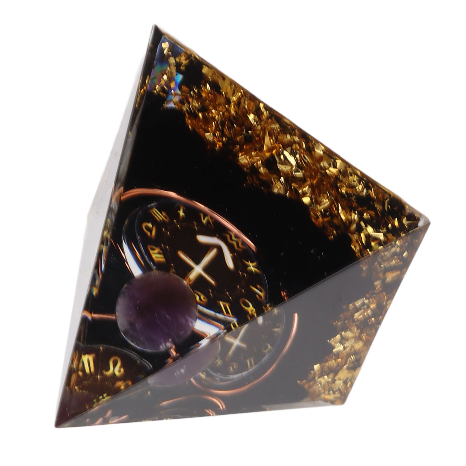 5cm Orgonite Pyramid for Positive Energy Healing Crystal Pyramid Meditation Orgonite Pyramids Chakra Zodiac Energy Generator Sagittarius - Image 8