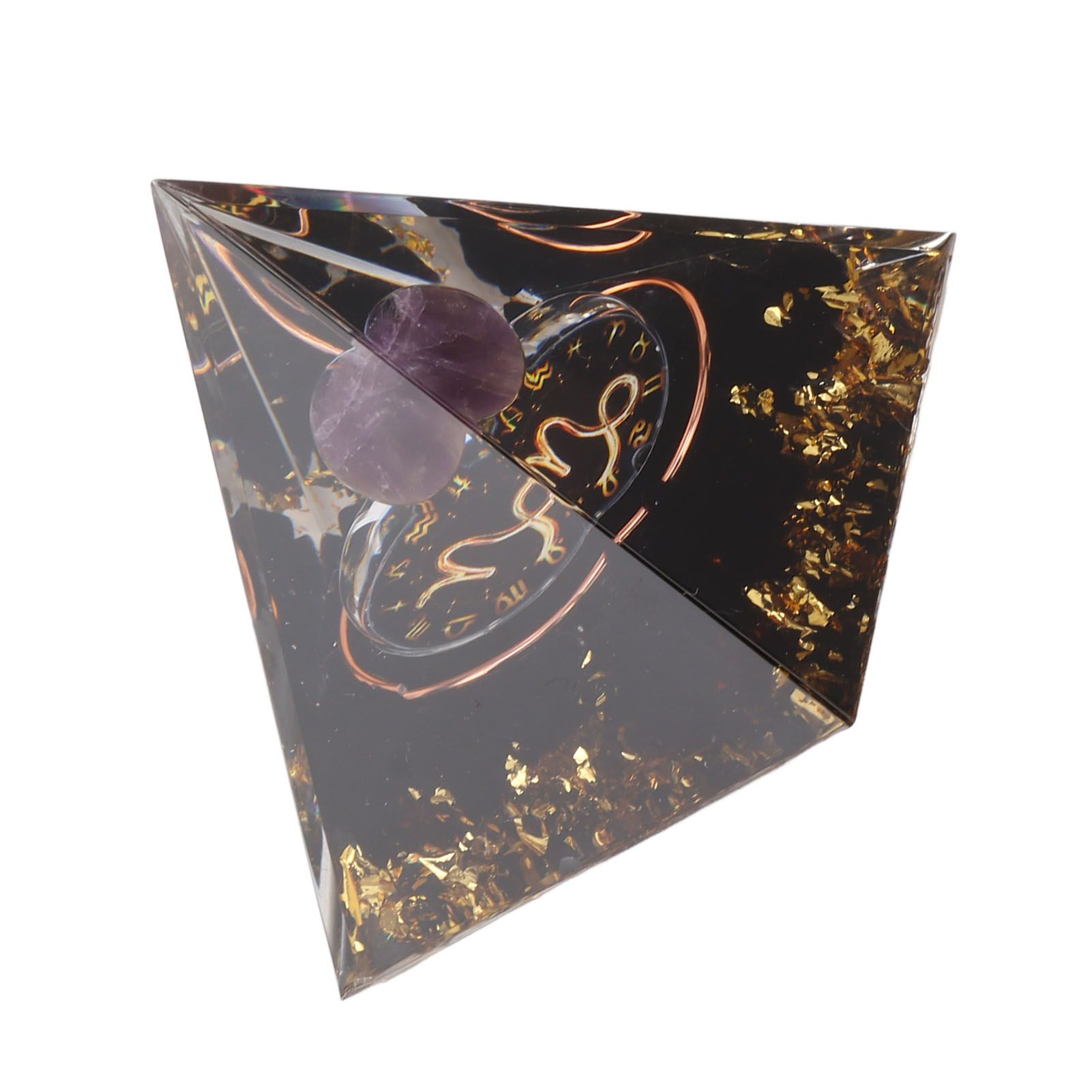 5cm Orgonite Pyramid for Positive Energy Healing Crystal Pyramid Meditation Orgonite Pyramids Chakra Zodiac Energy Generator Capricorn - Image 6